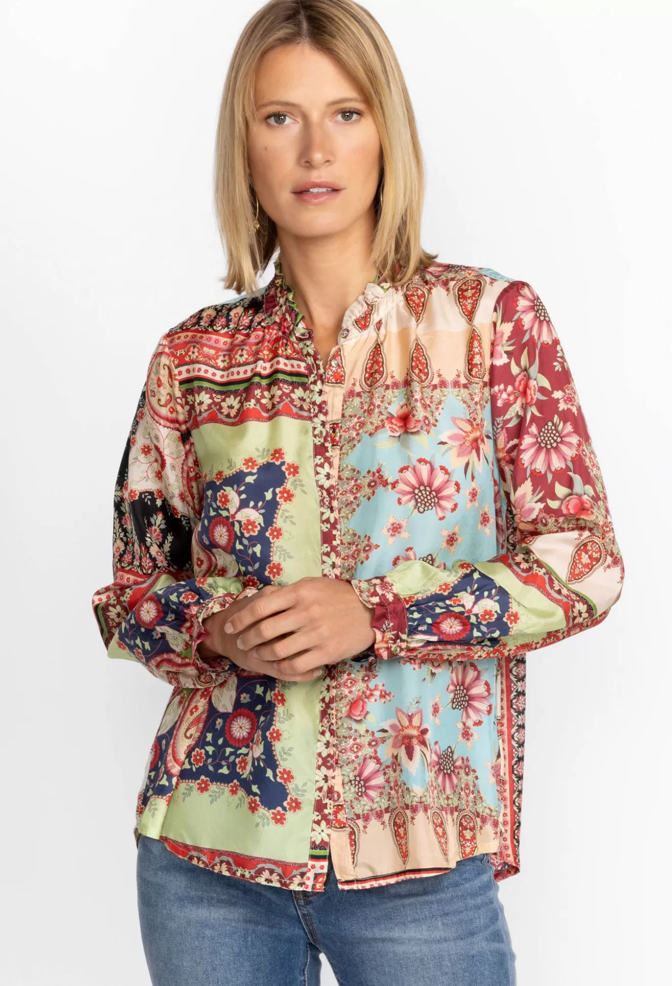 Tops>Johnny Was Amabel Blouse Thena