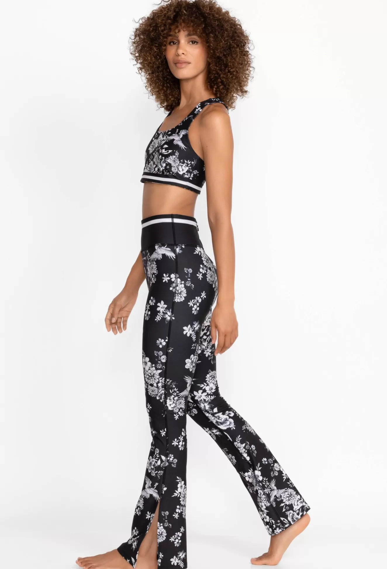 Active>Johnny Was Bee Active Babybell With Side Slit Charcoal Dreamer