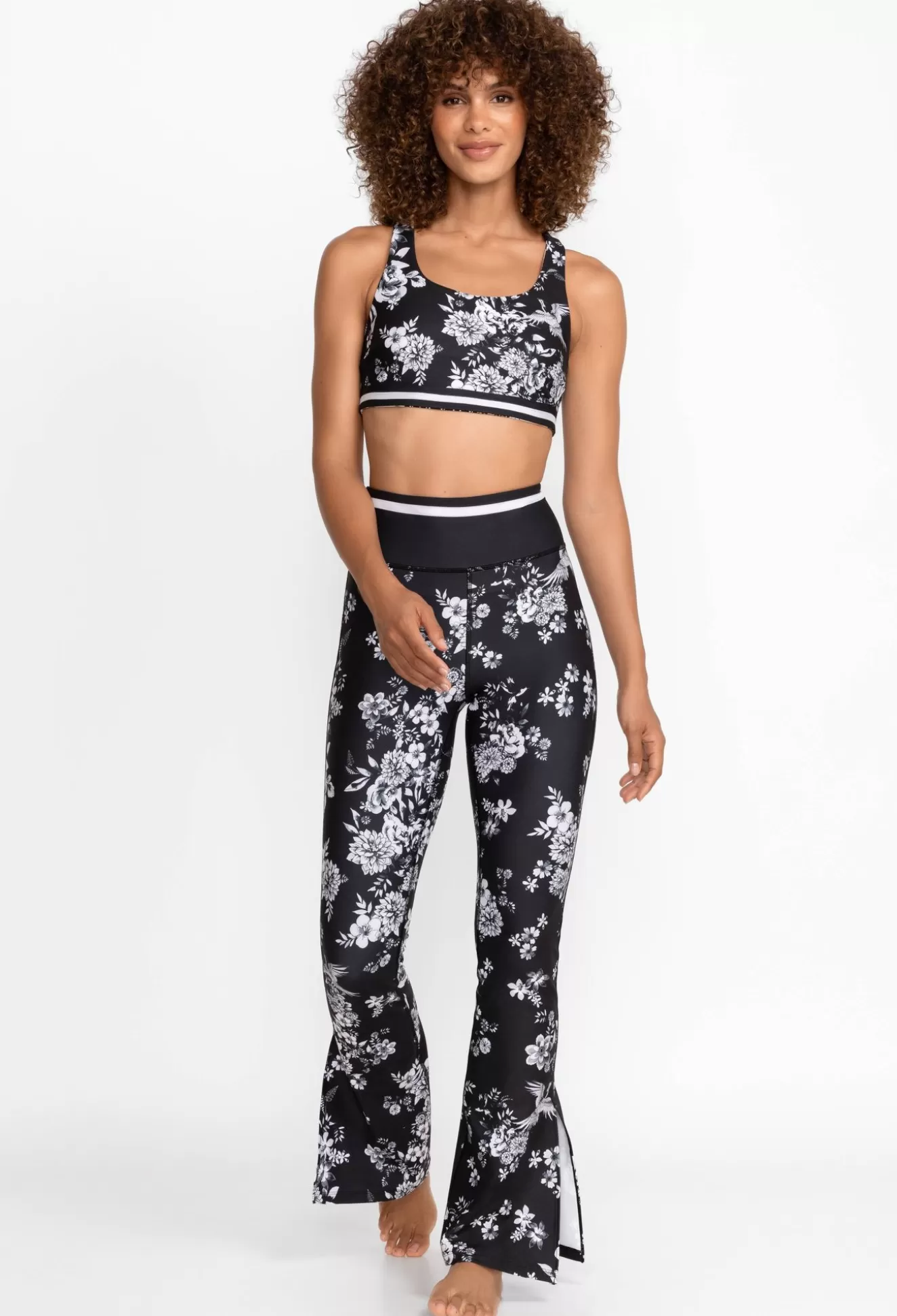 Active>Johnny Was Bee Active Babybell With Side Slit Charcoal Dreamer