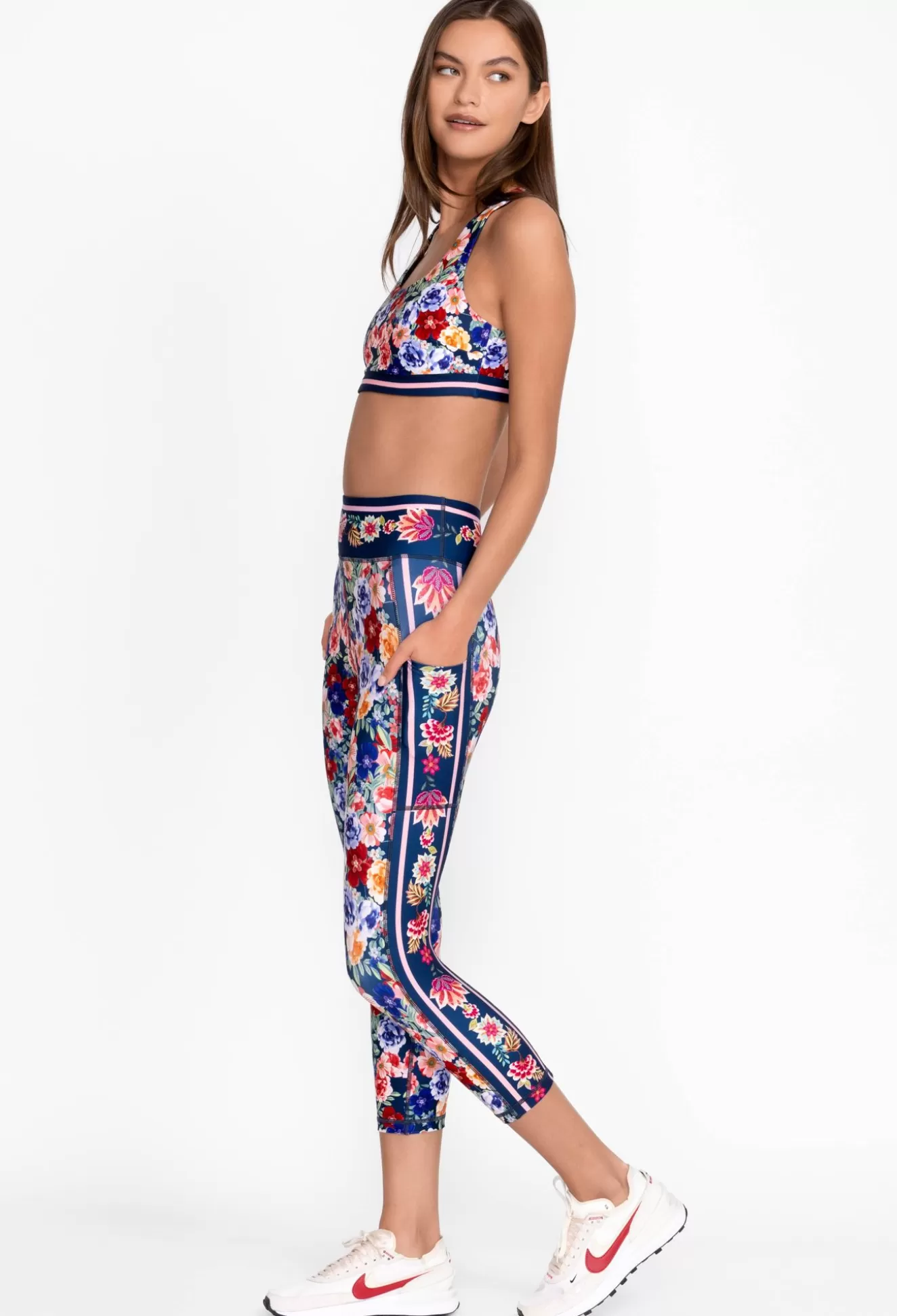 Active>Johnny Was Bee Active Capri Legging With Pockets Otti