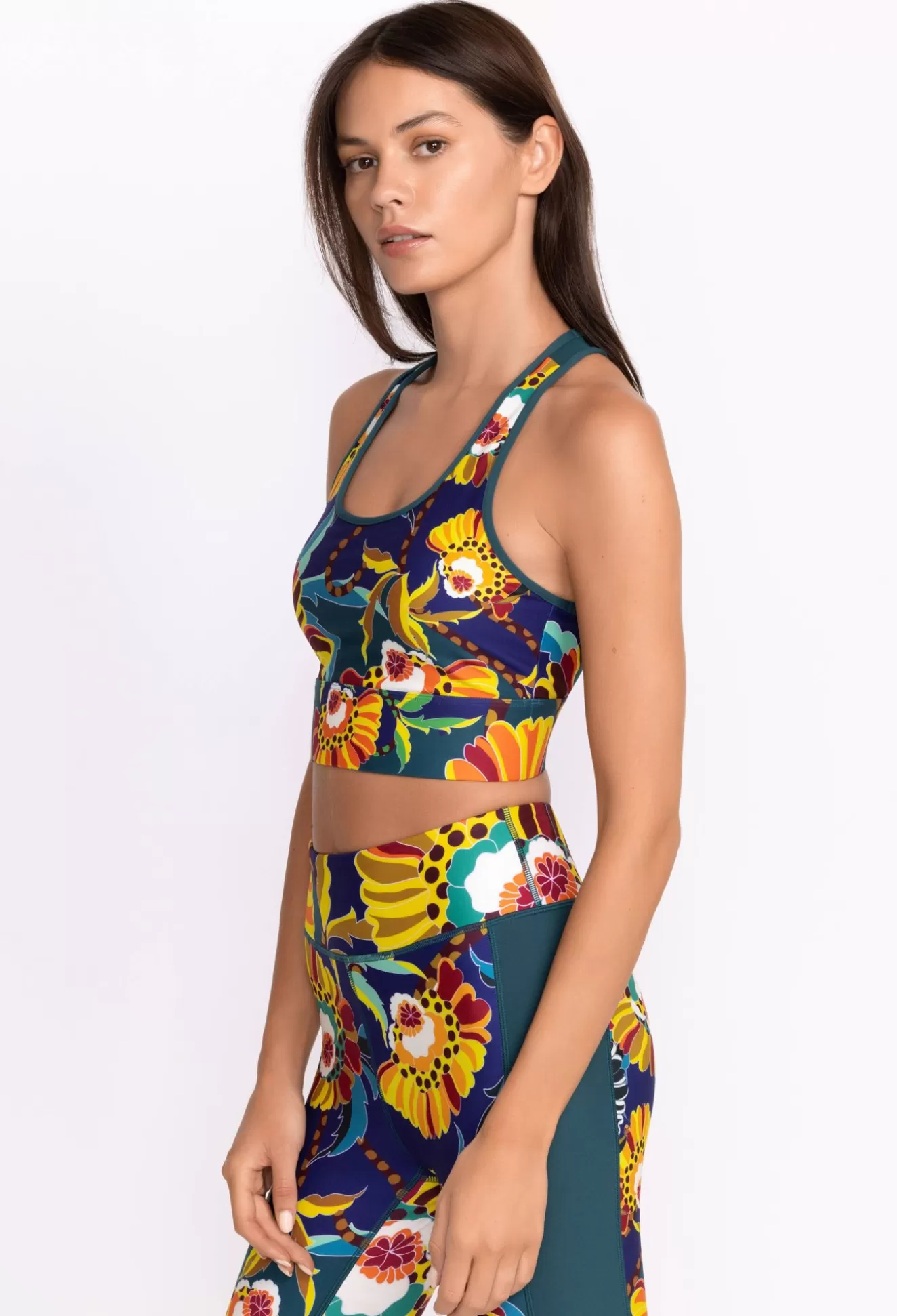Active>Johnny Was Bee Active Mesh Back Longline Bra Kimbra