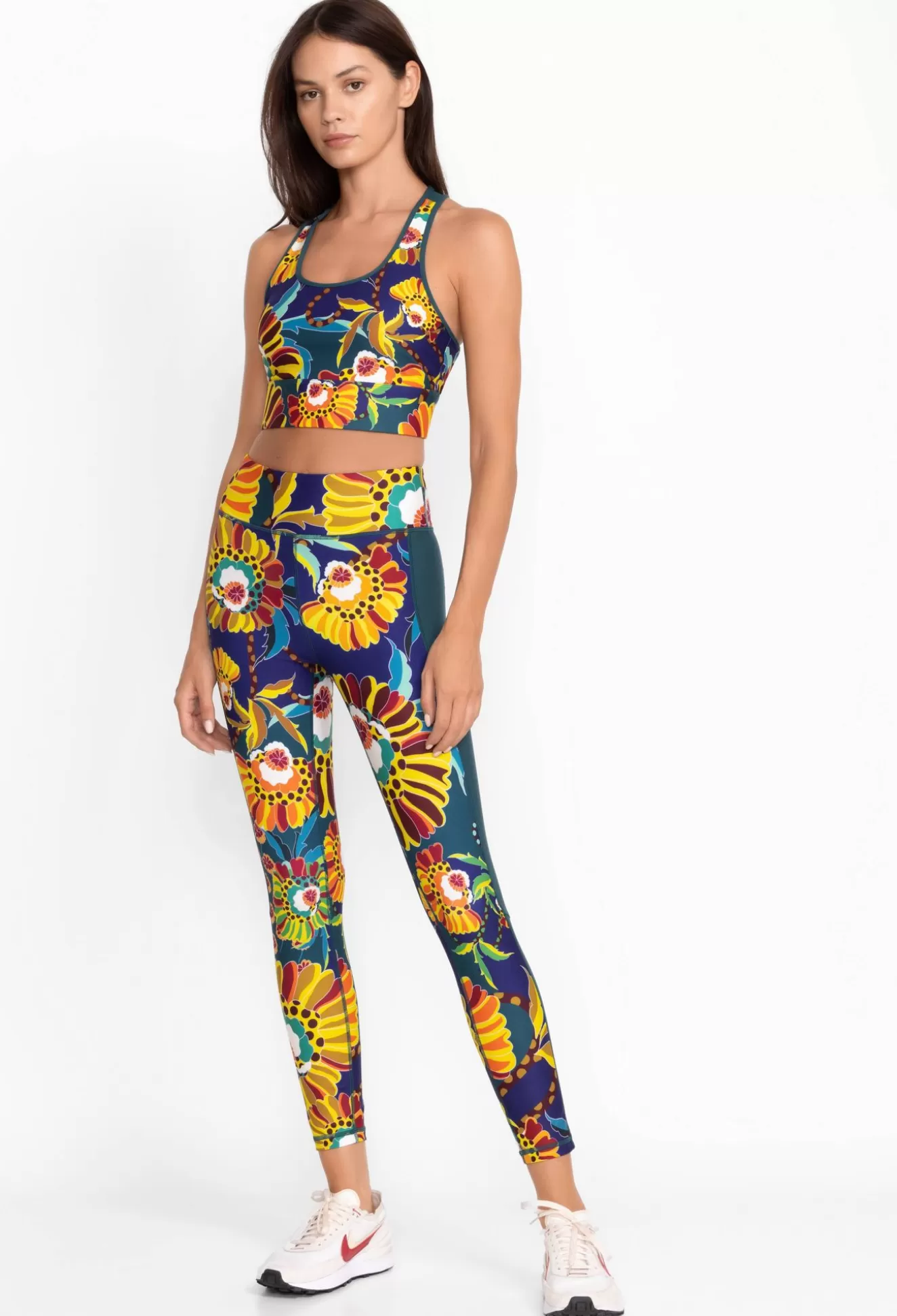 Active>Johnny Was Bee Active Mesh Panel Active Legging Kimbra