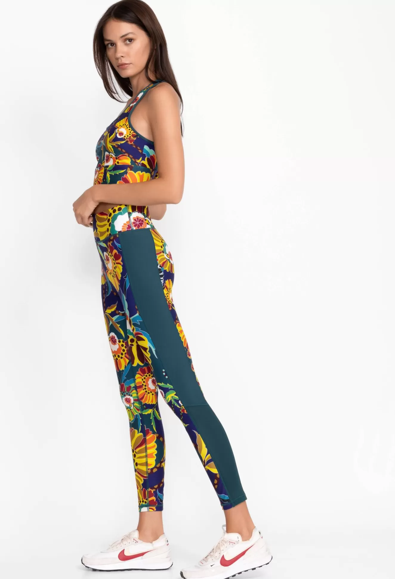 Active>Johnny Was Bee Active Mesh Panel Active Legging Kimbra