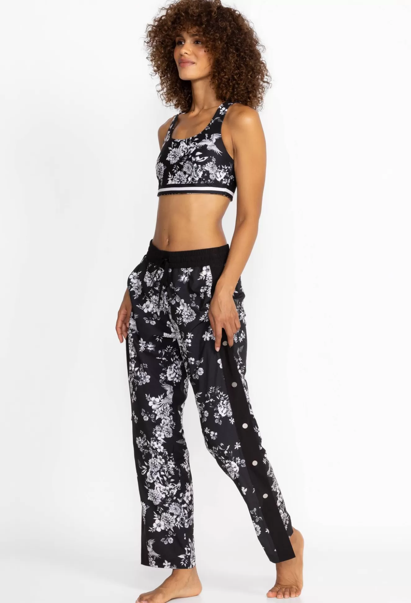 Active>Johnny Was Bee Active Tear Away Pants- Dreamer Charcoal Dreamer