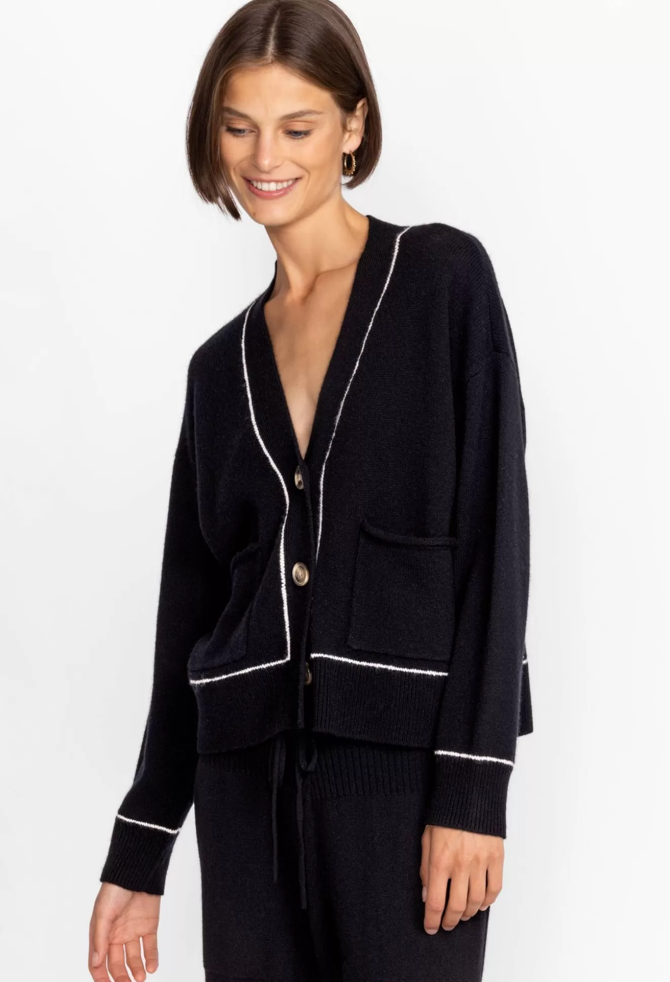 Outerwear>Johnny Was Calme Washable Cardigan Black Beauty