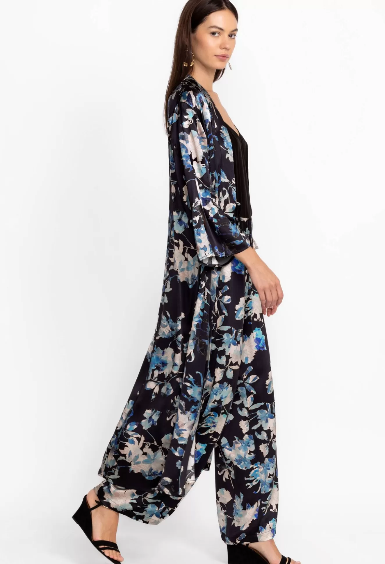 Kimonos>Johnny Was Charmeuse Wrap Kimono Chryssy