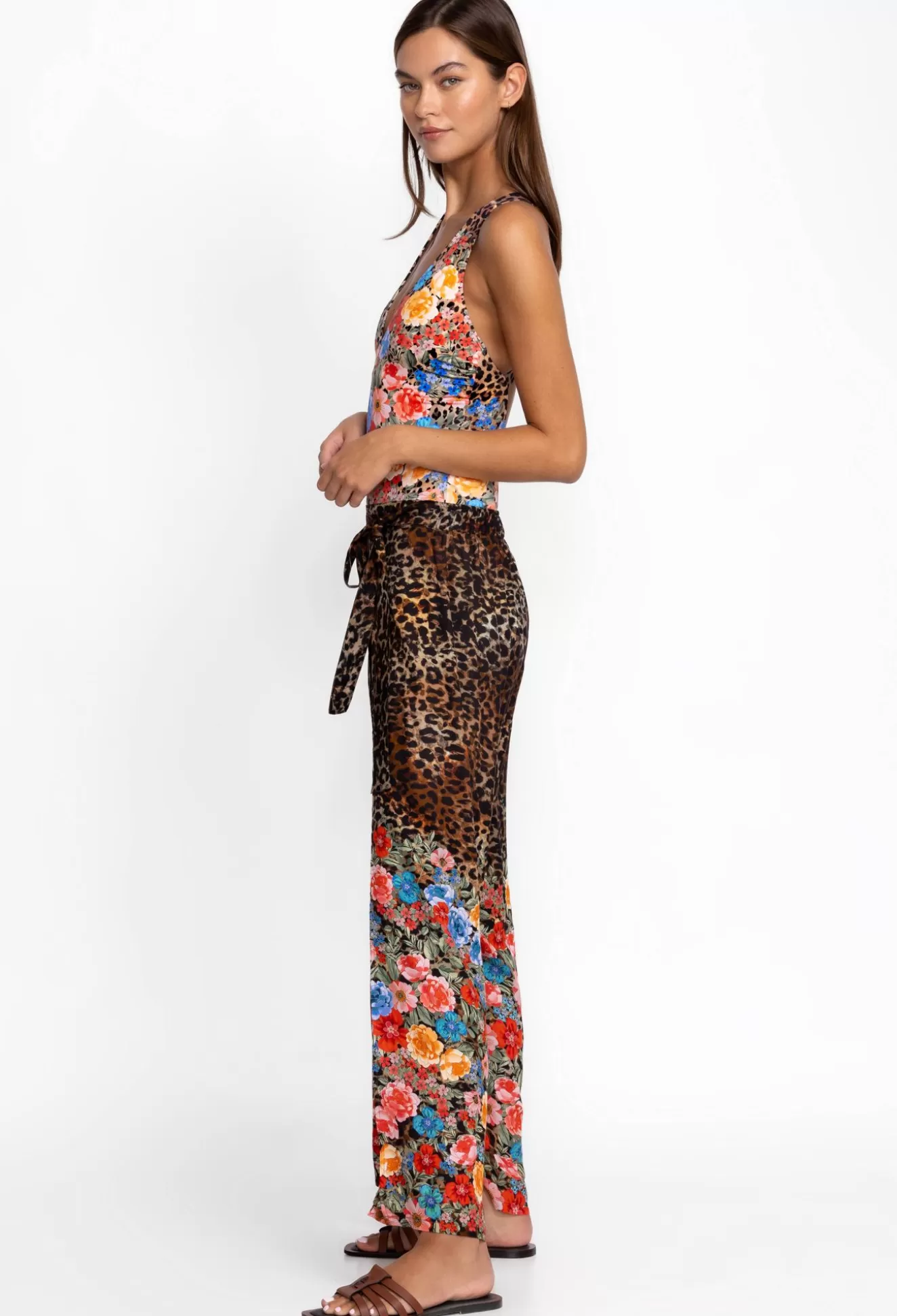 Swim & Resort>Johnny Was Cheetah Wrap Pant Multi