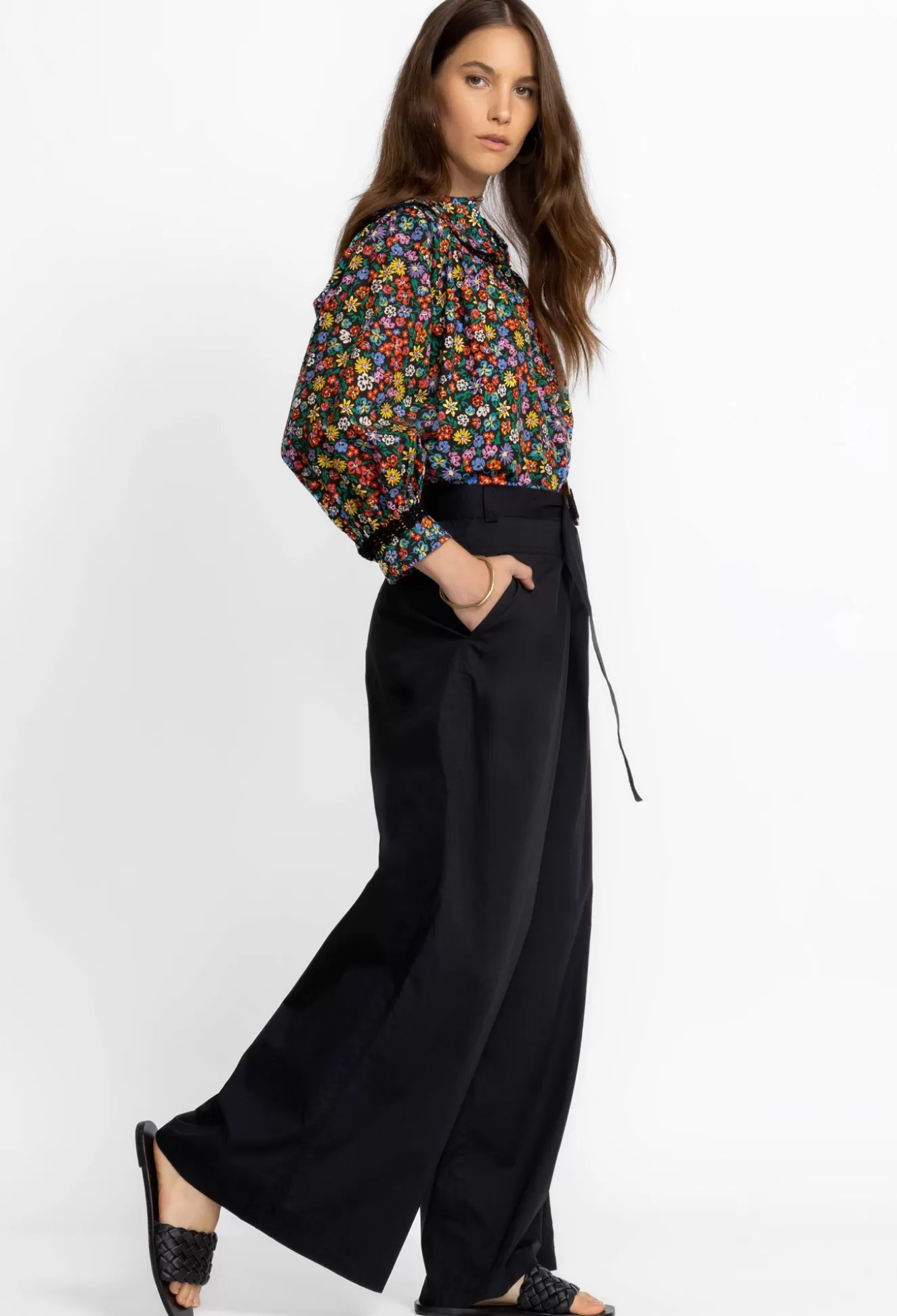 Bottoms>Johnny Was Christine Cargo Pant Black