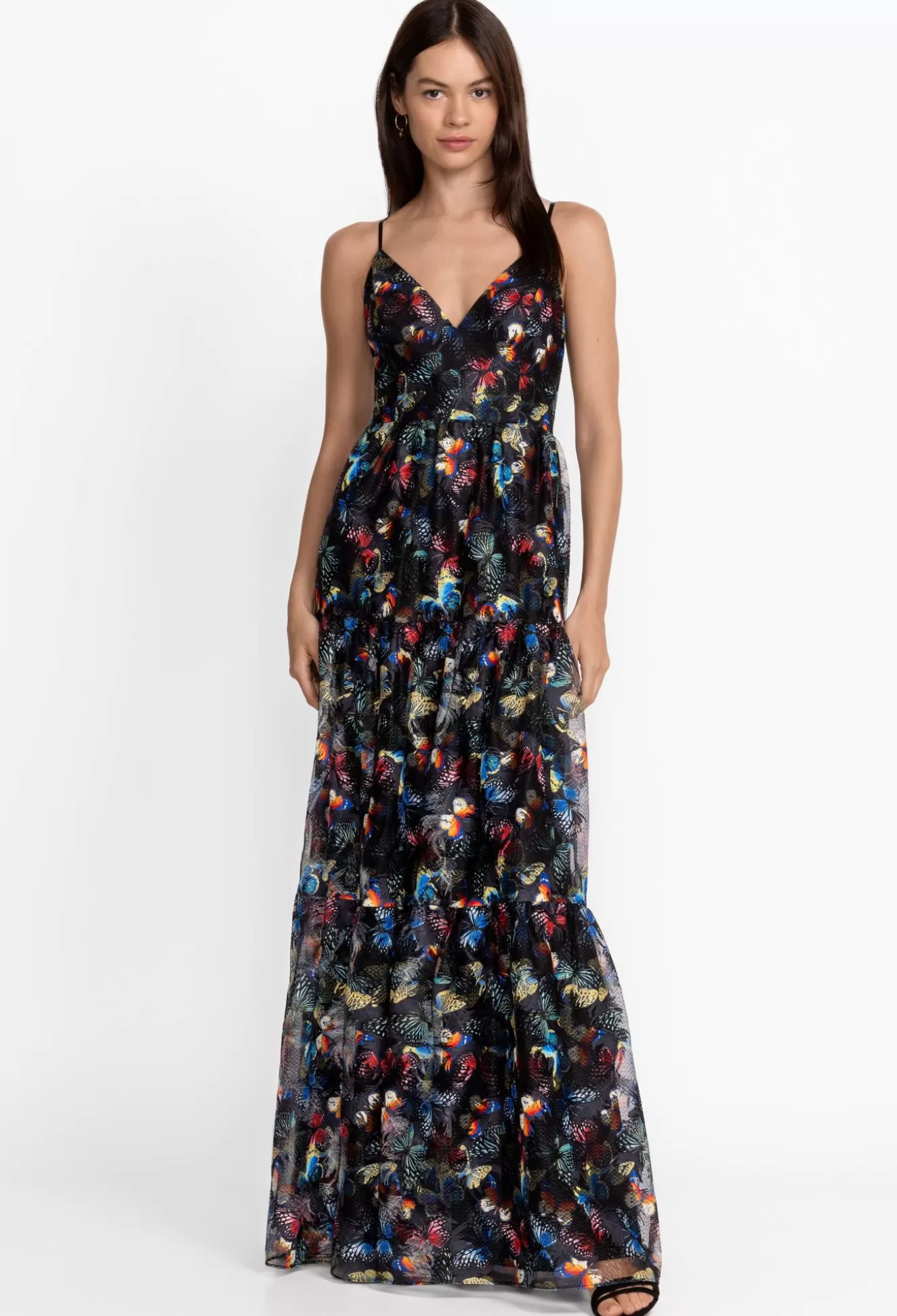 Dresses>Johnny Was Dreamer Embroidered Maxi Dress Multi