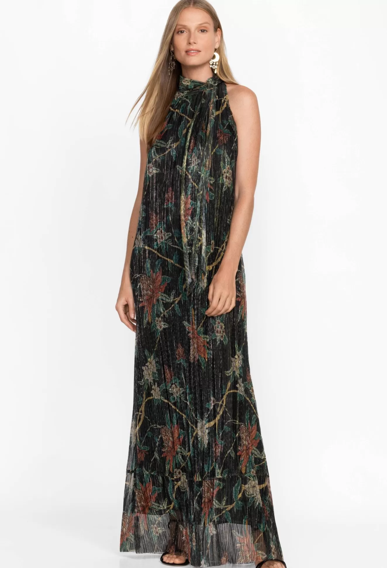 Dresses>Johnny Was Evelina Metallic Maxi Dress Multi