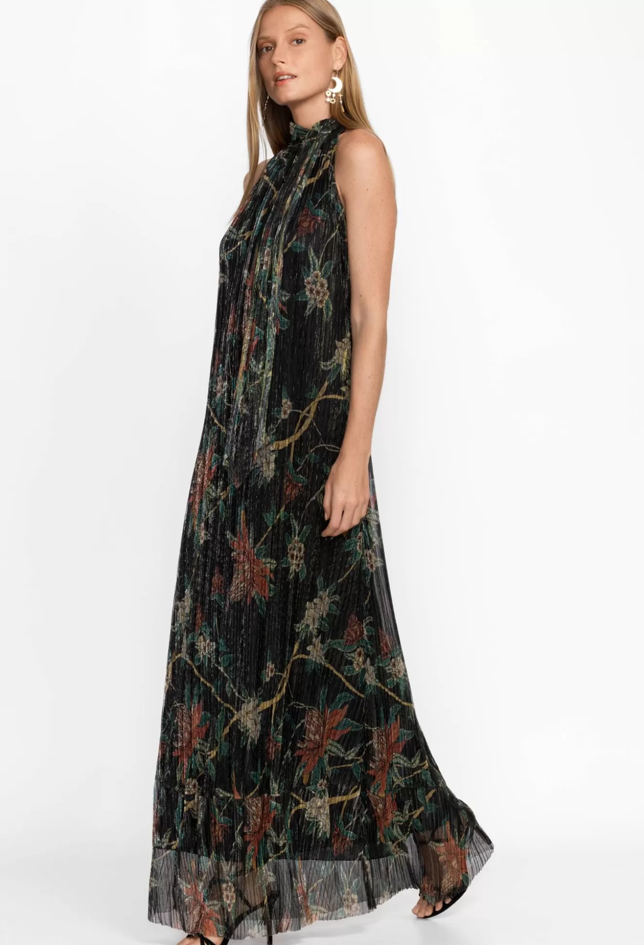 Dresses>Johnny Was Evelina Metallic Maxi Dress Multi