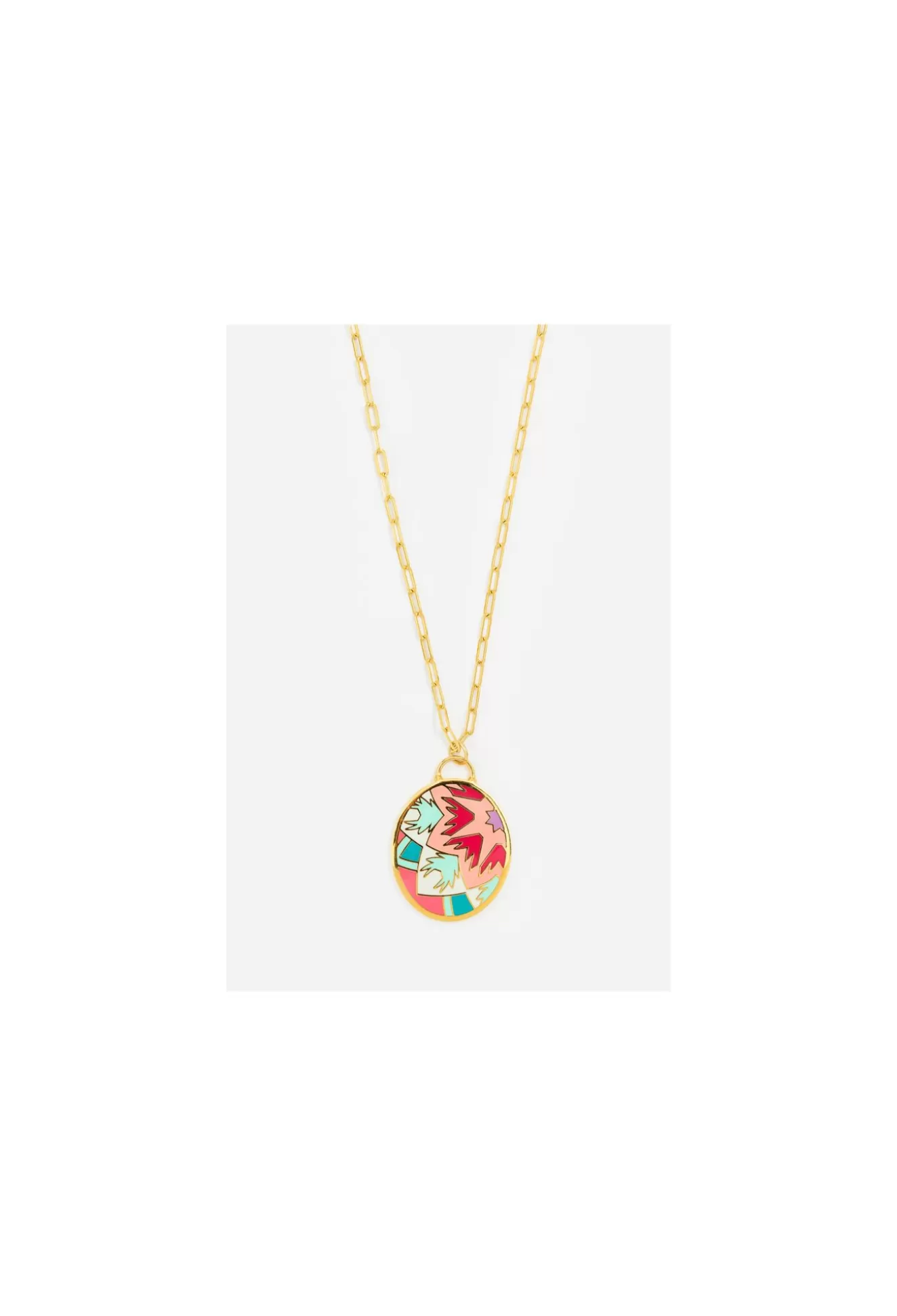 Jewelry>Johnny Was Evil Eye And Moon Charm Necklace Brass