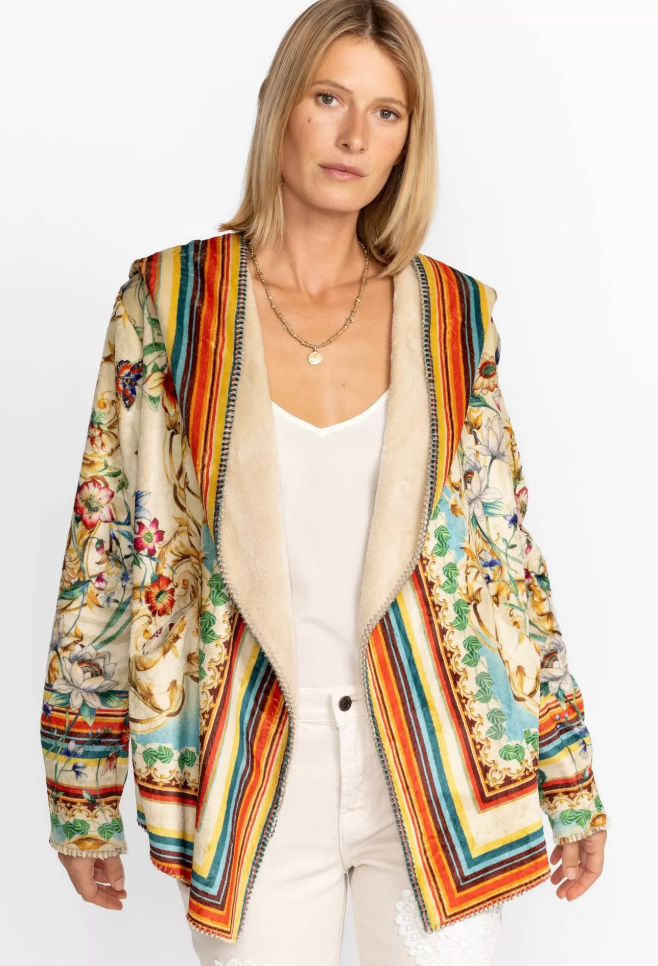Outerwear>Johnny Was Felix Sherpa Jacket Multi