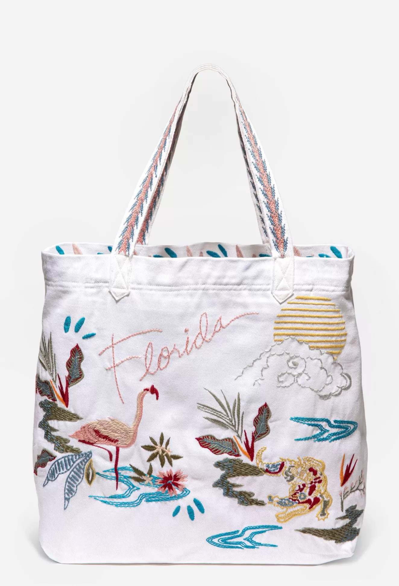 Handbags>Johnny Was Florida Everyday Tote White