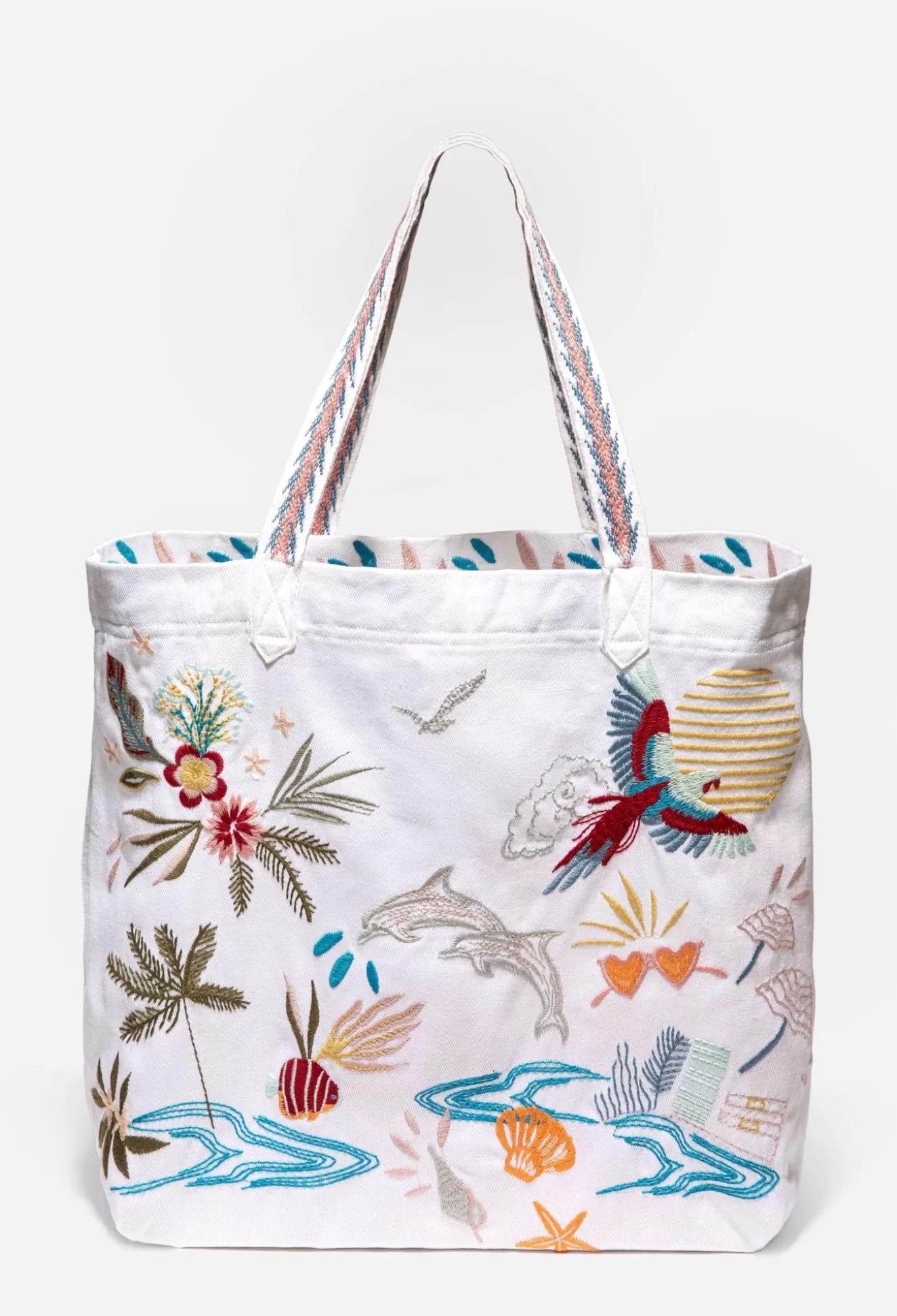Handbags>Johnny Was Florida Everyday Tote White