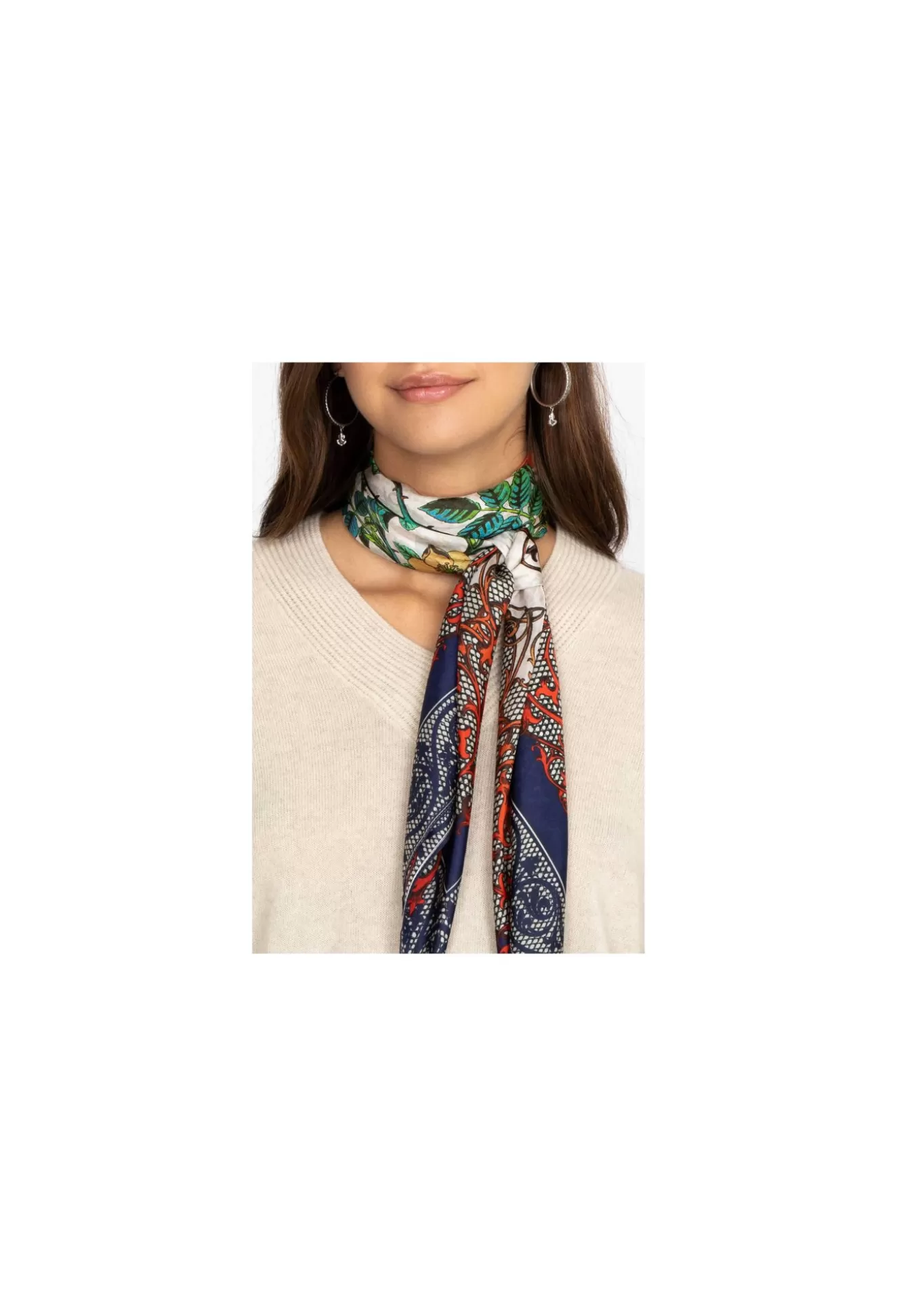 Scarves>Johnny Was Franco Head Scarf Fanco