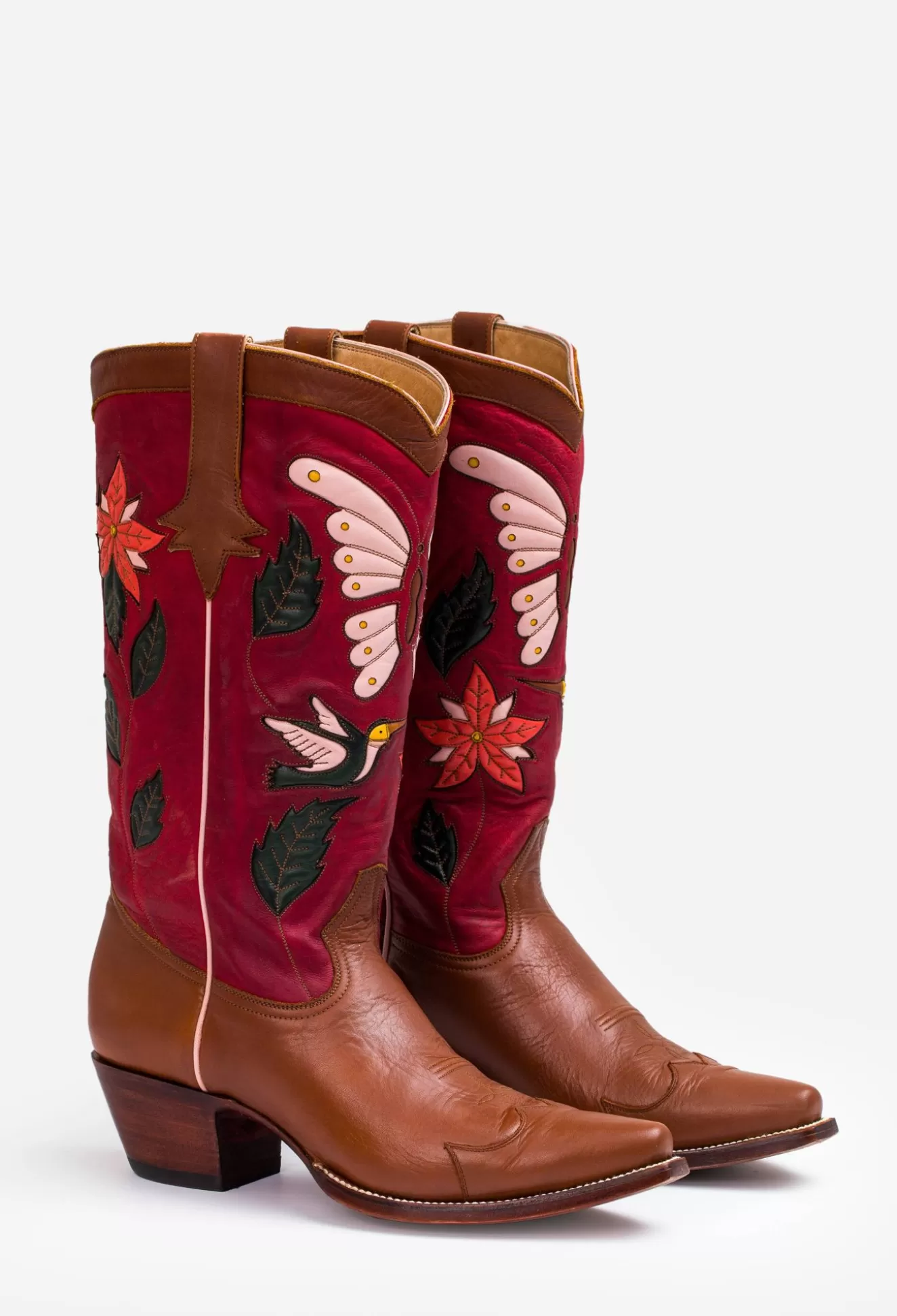 Shoes>Johnny Was Garden Cowboy Boot Red