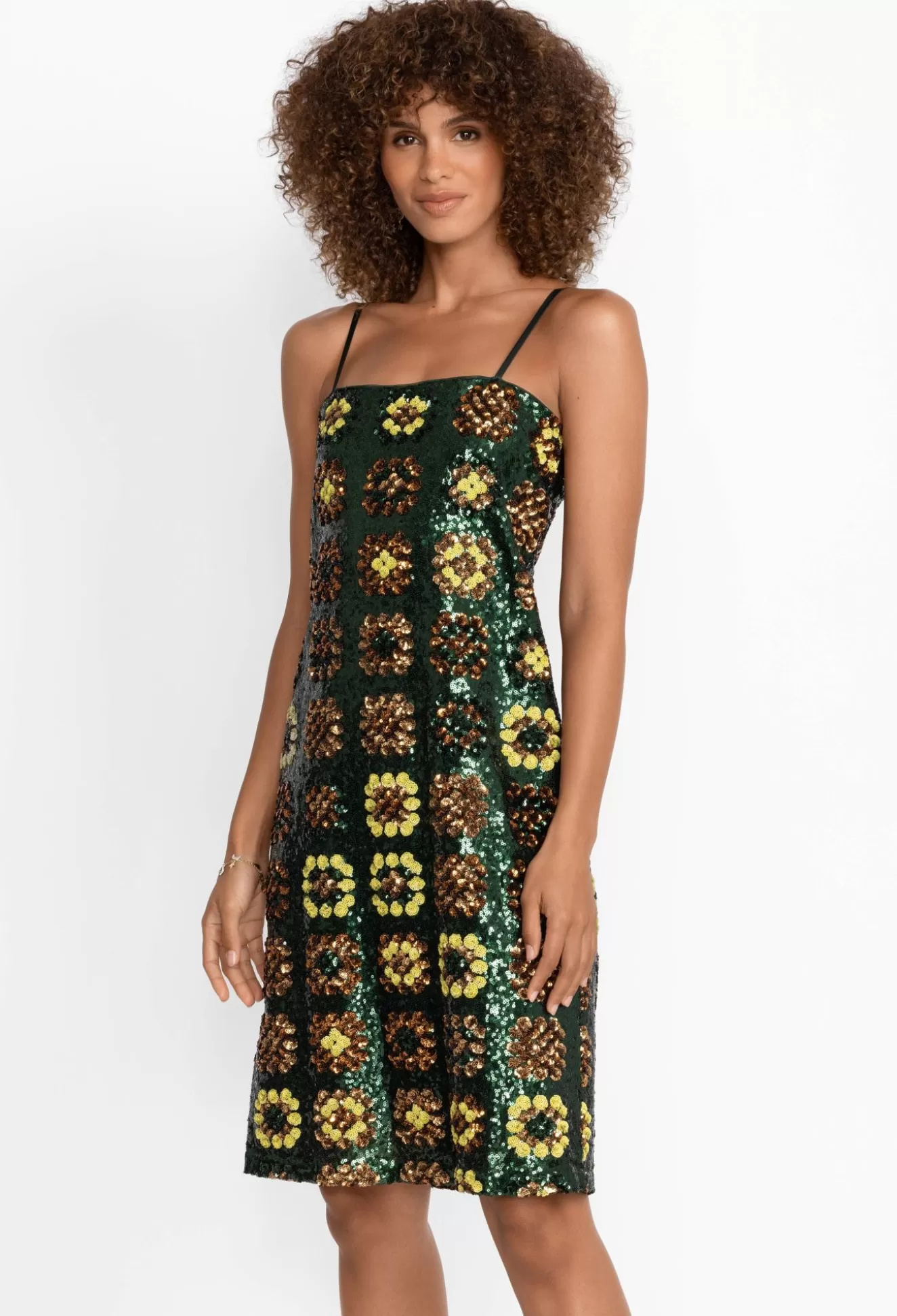 Dresses>Johnny Was Gemini Sequin Mini Dress Multi