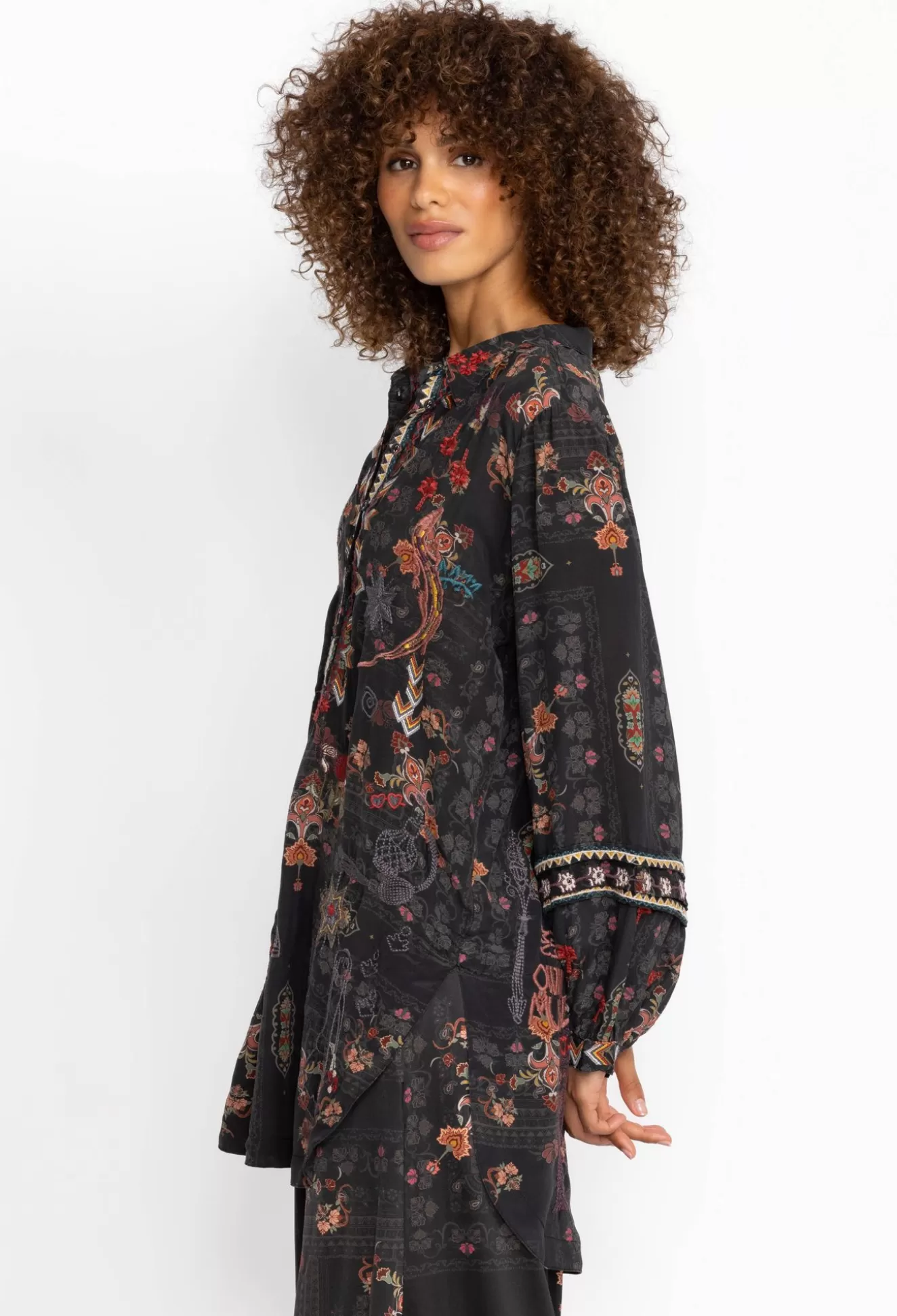 Tops>Johnny Was Gila Tunic - Aggie Manning