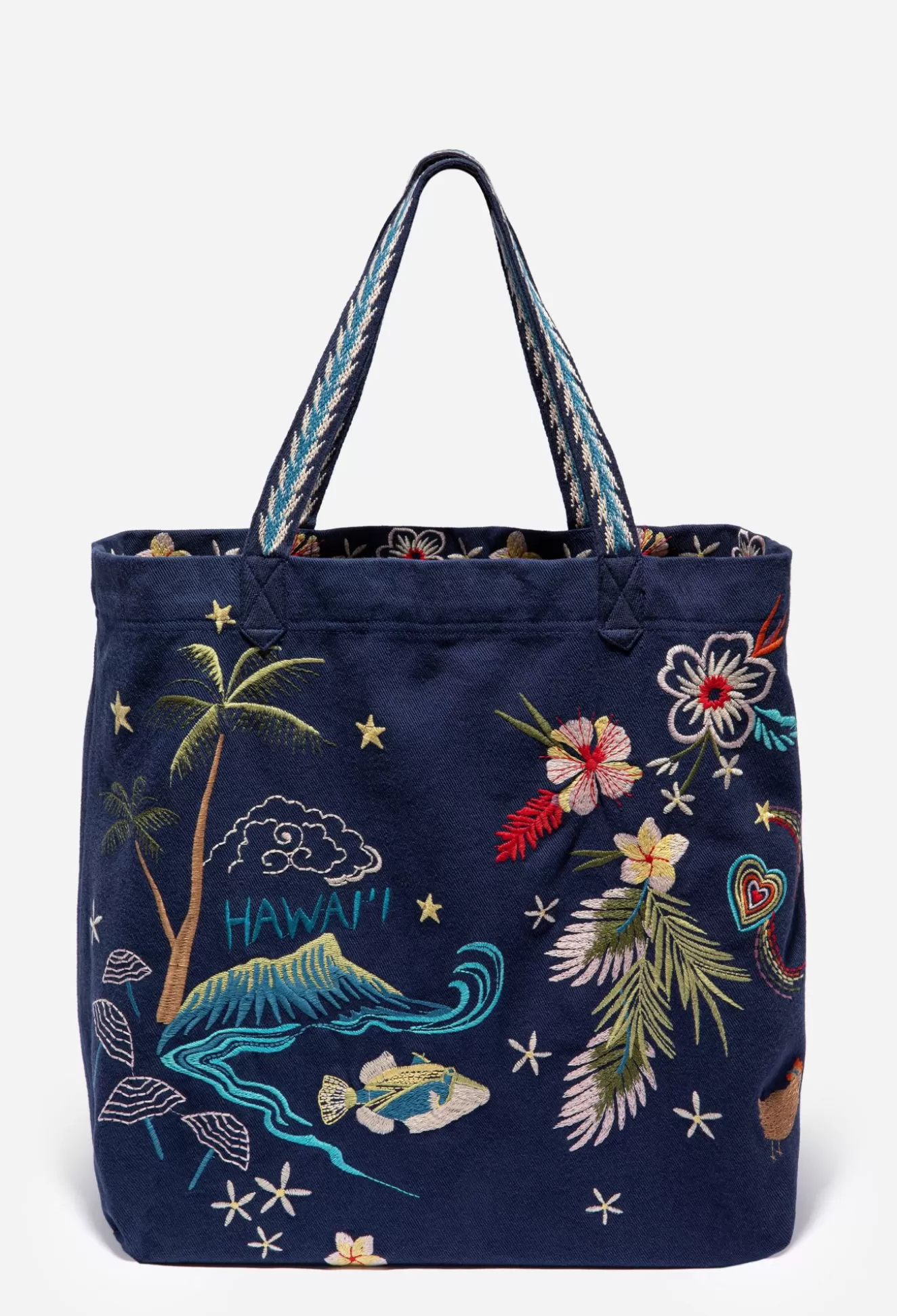 Handbags>Johnny Was Hawaii Everyday Tote Navy