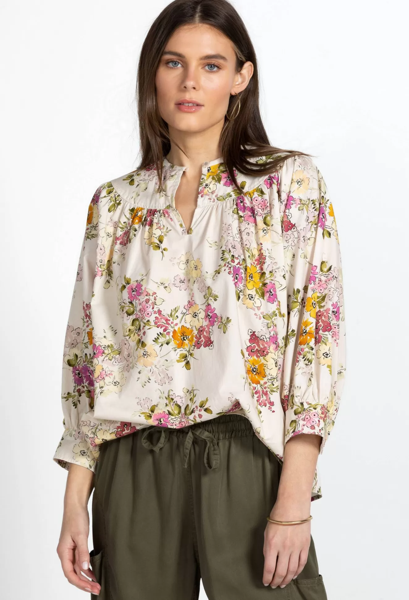 Tops>Johnny Was Isabella Blouse Multi