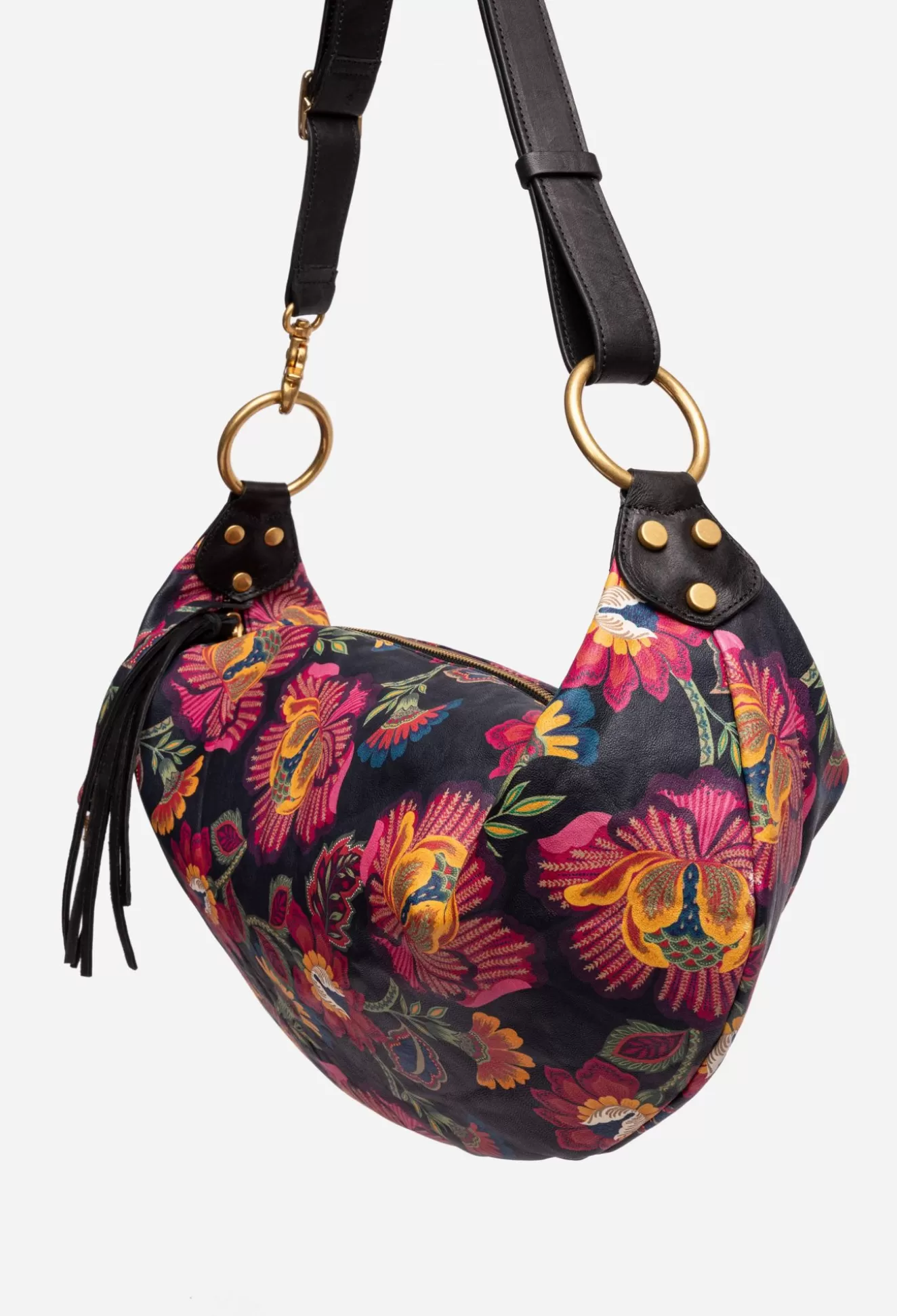 Handbags>Johnny Was Italian Leather Faithful Bag Sidonia