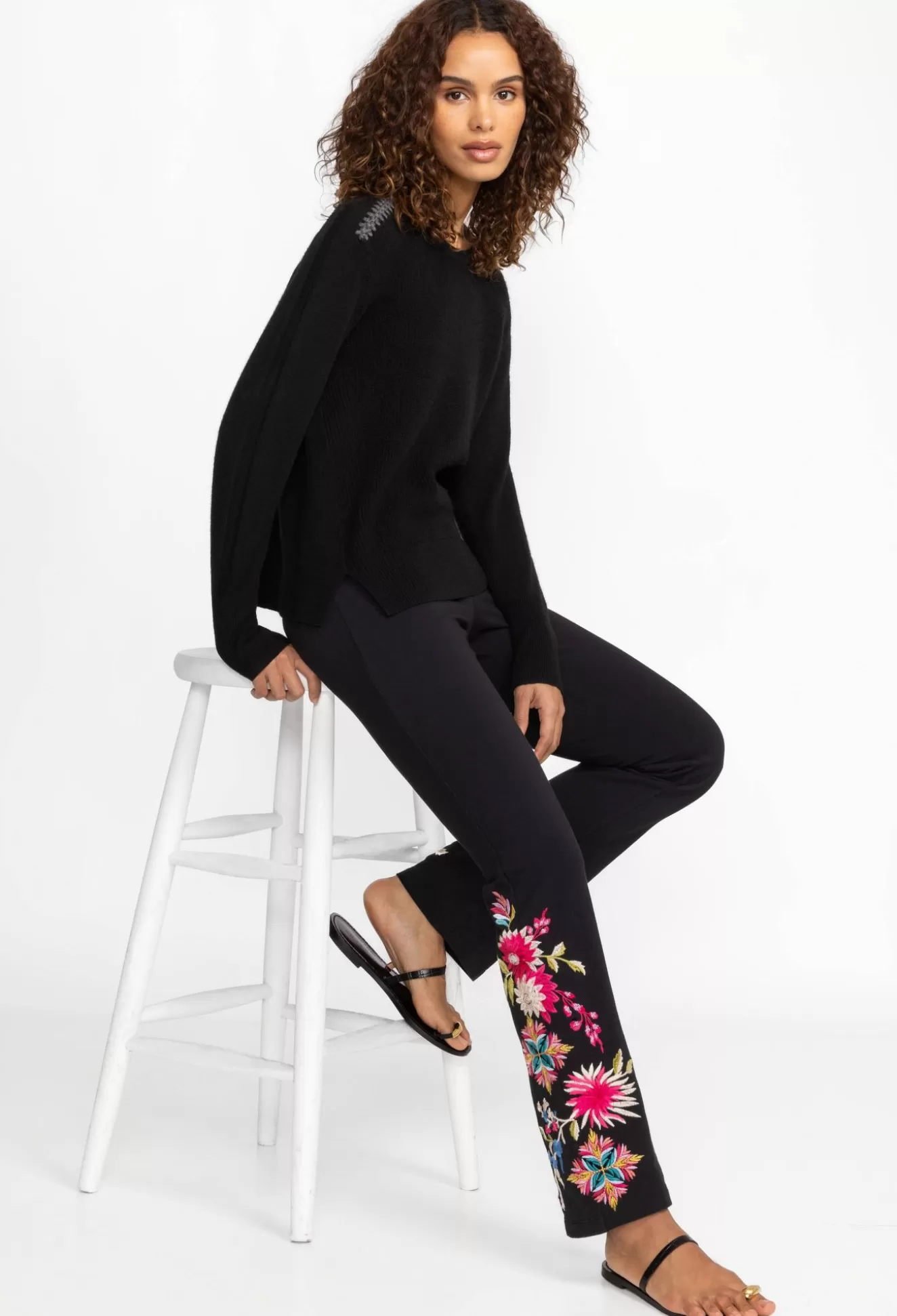 Bottoms>Johnny Was Julie Baby Boot Legging Black