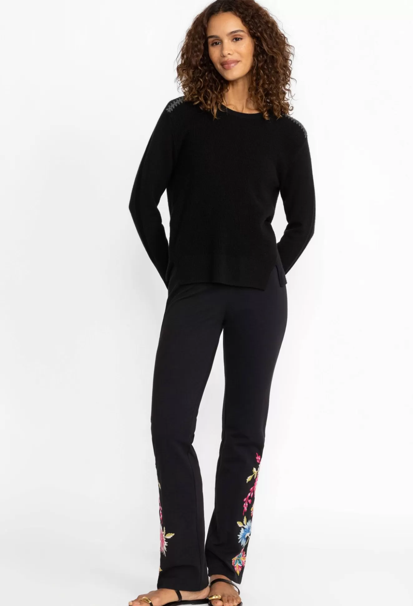 Bottoms>Johnny Was Julie Baby Boot Legging Black