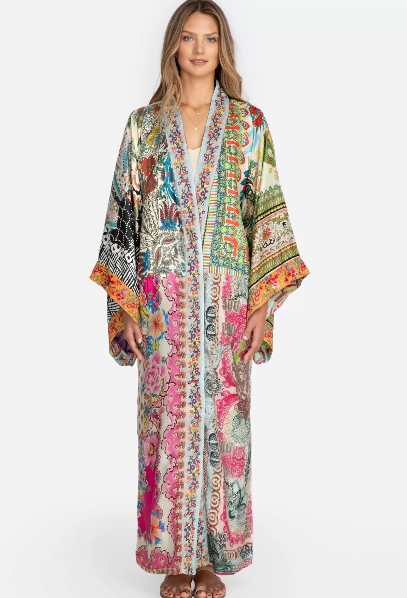 Kimonos>Johnny Was Long Kimono Multi