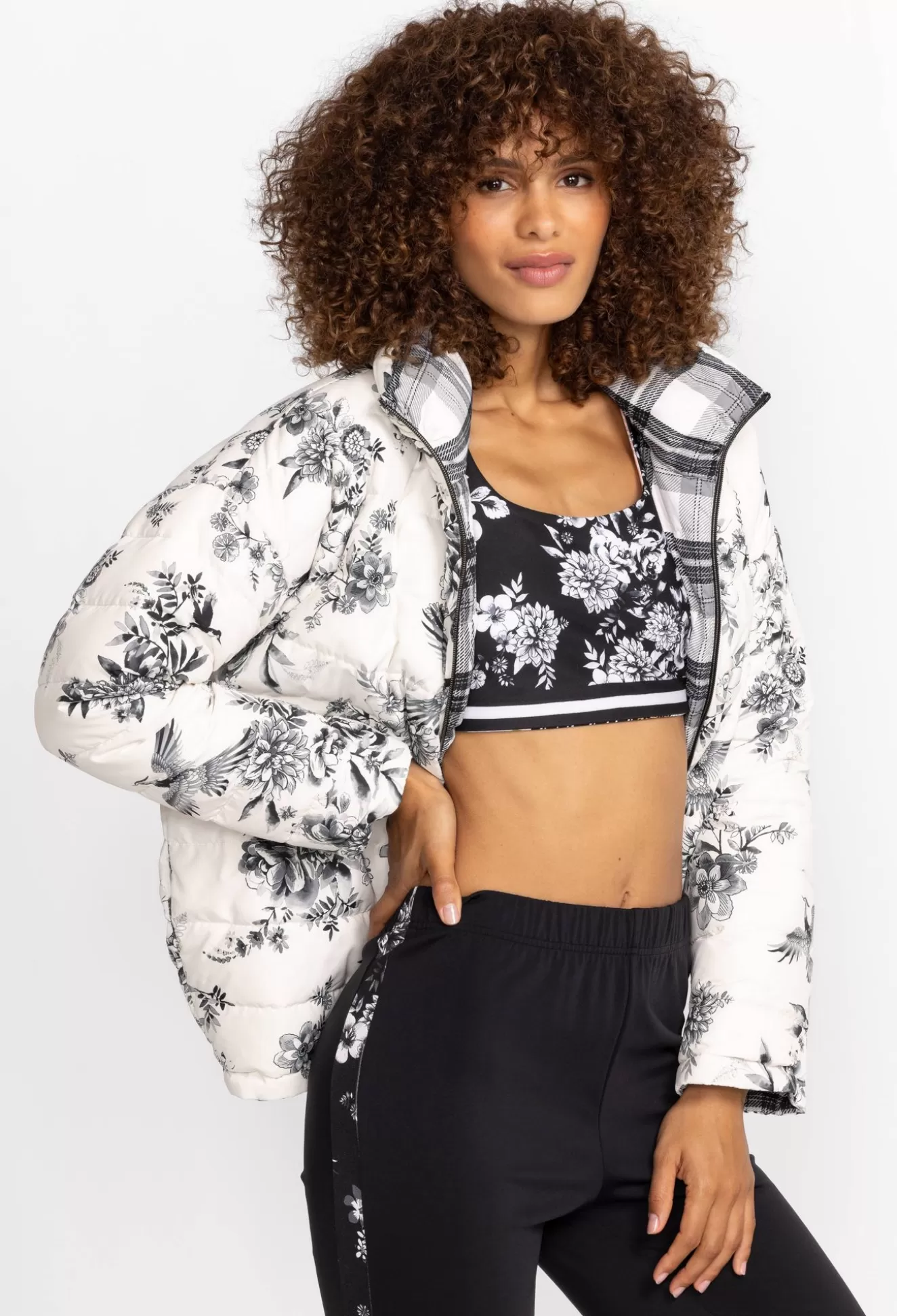 Outerwear>Johnny Was Mauri Puffer Jacket (Reversible) Multi