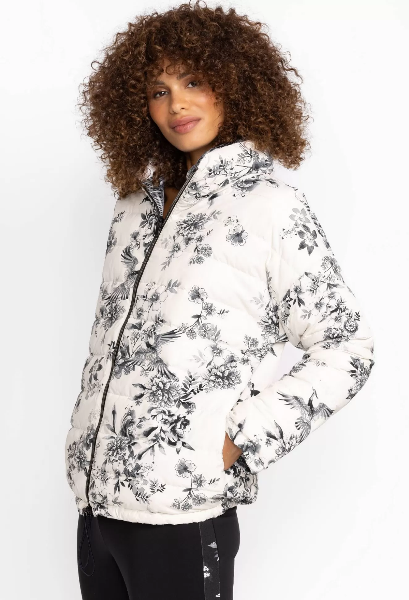 Outerwear>Johnny Was Mauri Puffer Jacket (Reversible) Multi