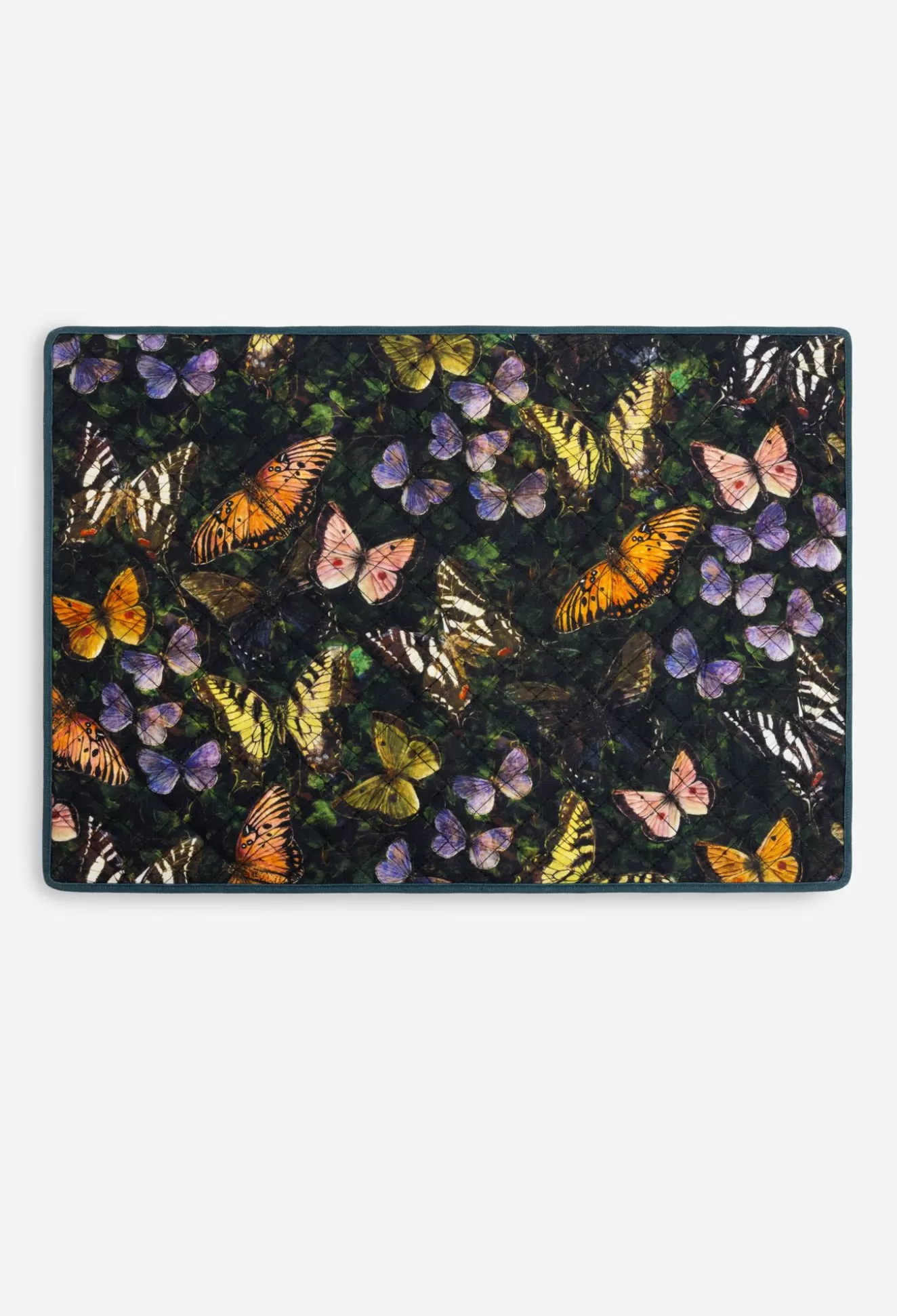 Home Accessories>Johnny Was Midnight Mariposa Set Of 4 Quilted Placemats Midnightmariposa