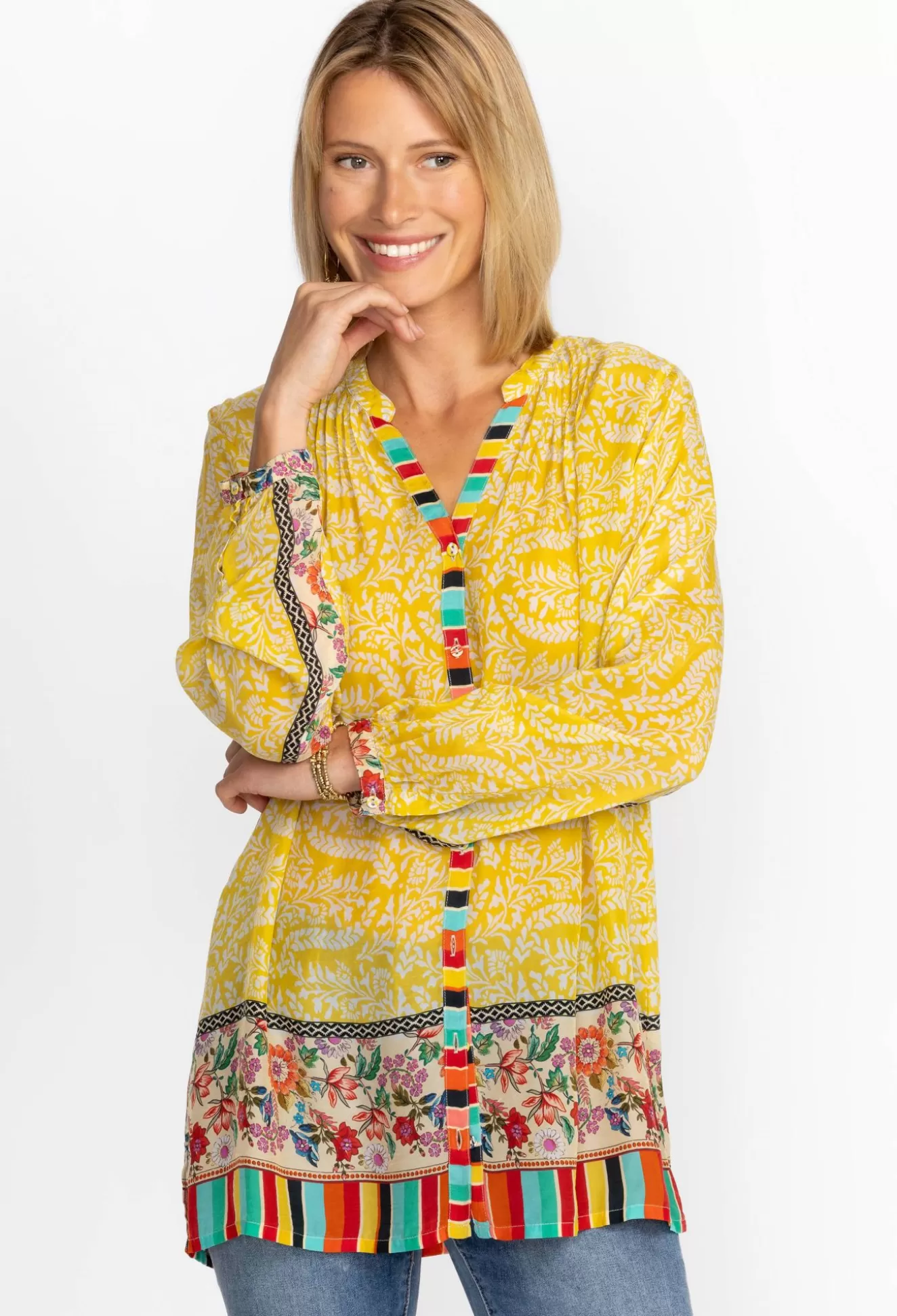 Tops>Johnny Was Millamo Blair Tunic Multi