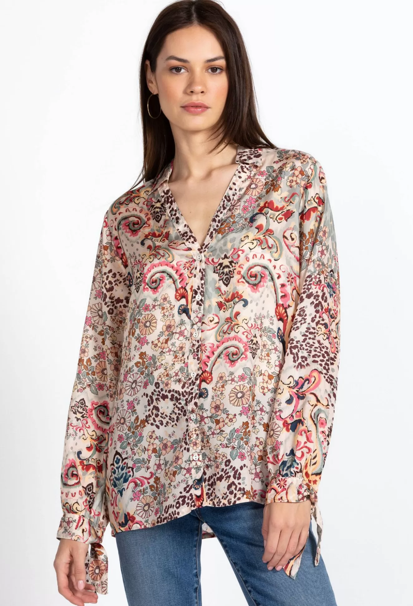 Tops>Johnny Was Rasvana Blouse Jungle Paisley