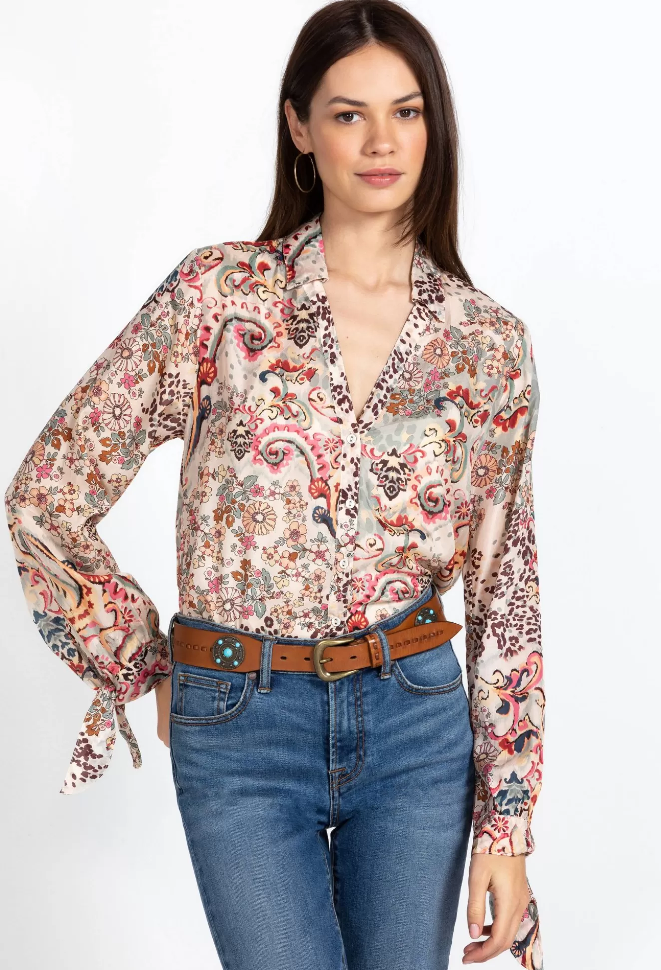 Tops>Johnny Was Rasvana Blouse Jungle Paisley