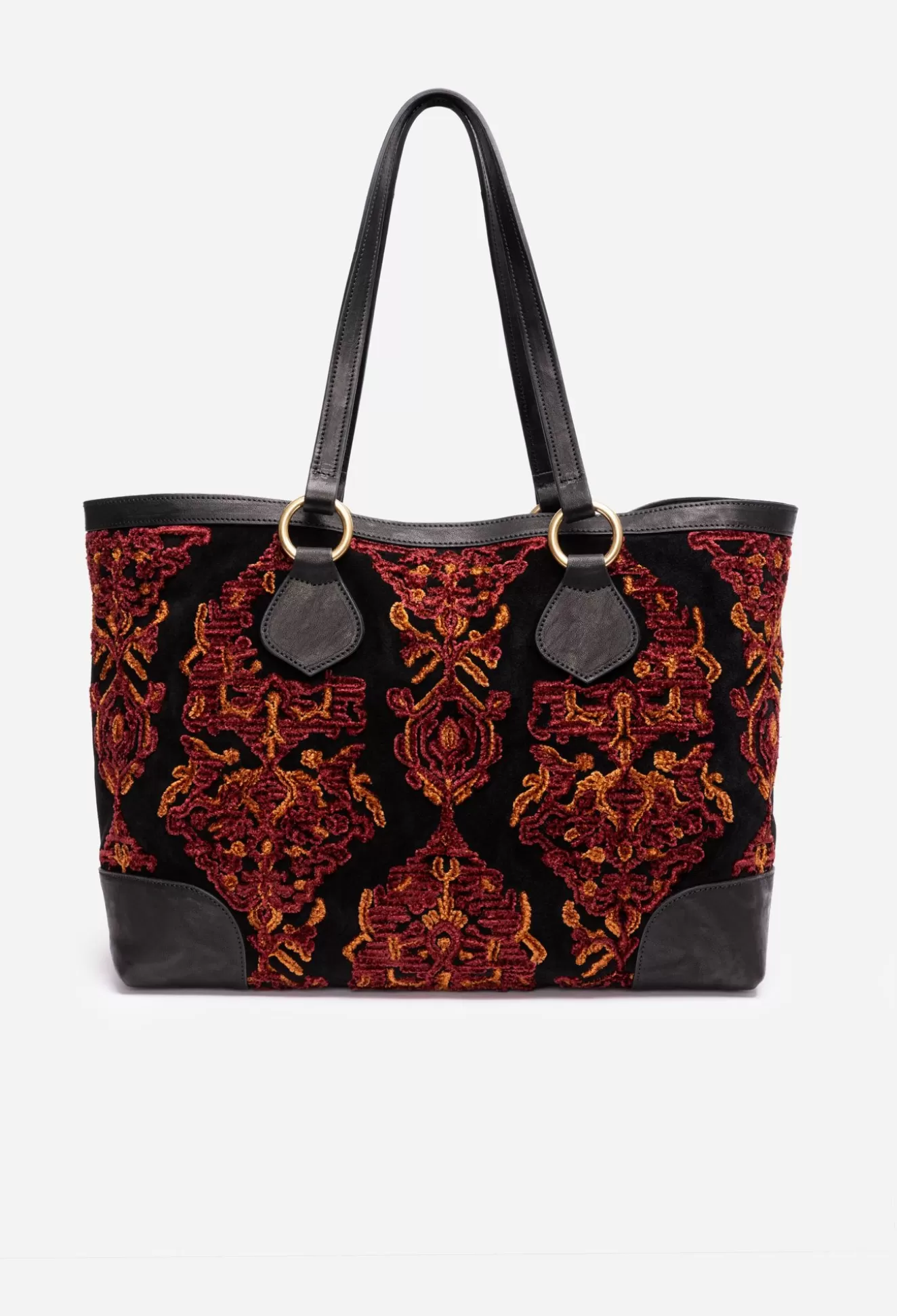 Handbags>Johnny Was Regina Jaquard Tote Bag Black
