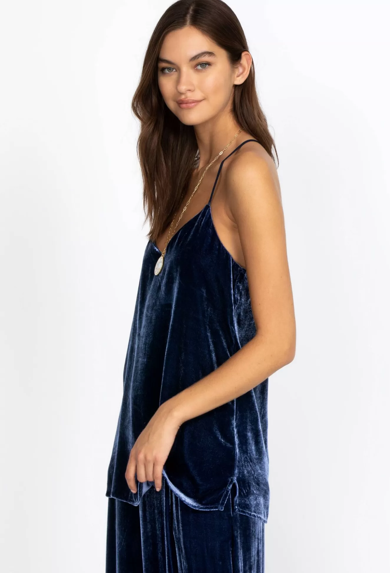 Tops>Johnny Was Remy Cami Sapphire Blue