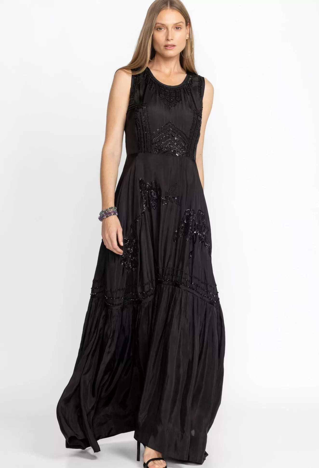 Dresses>Johnny Was Rose Noir Dress Black