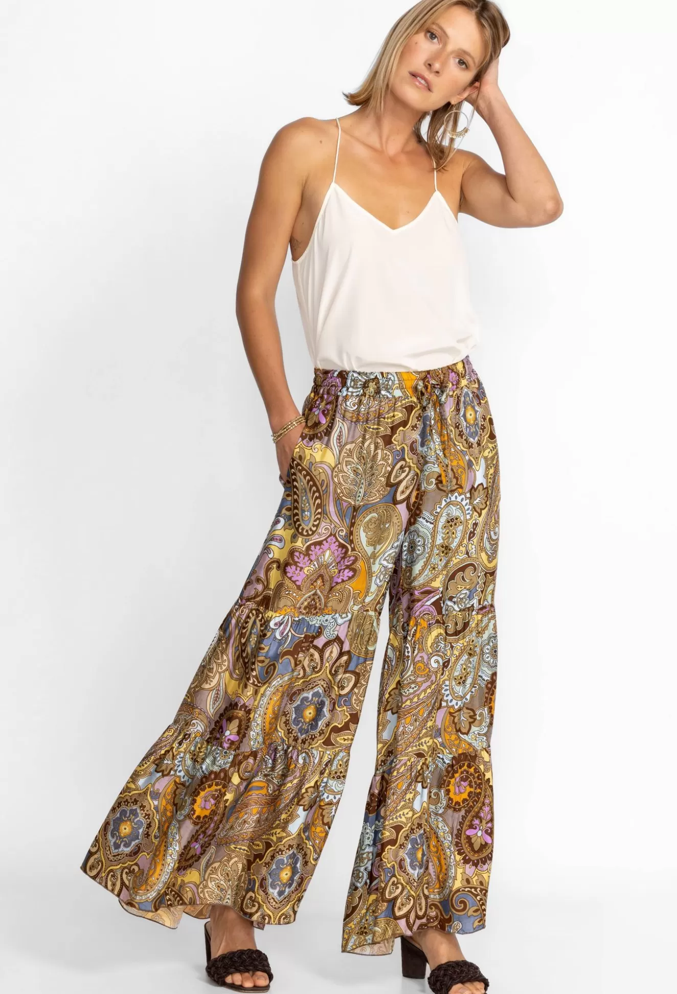 Bottoms>Johnny Was Sandalwood Viola Pant Multi