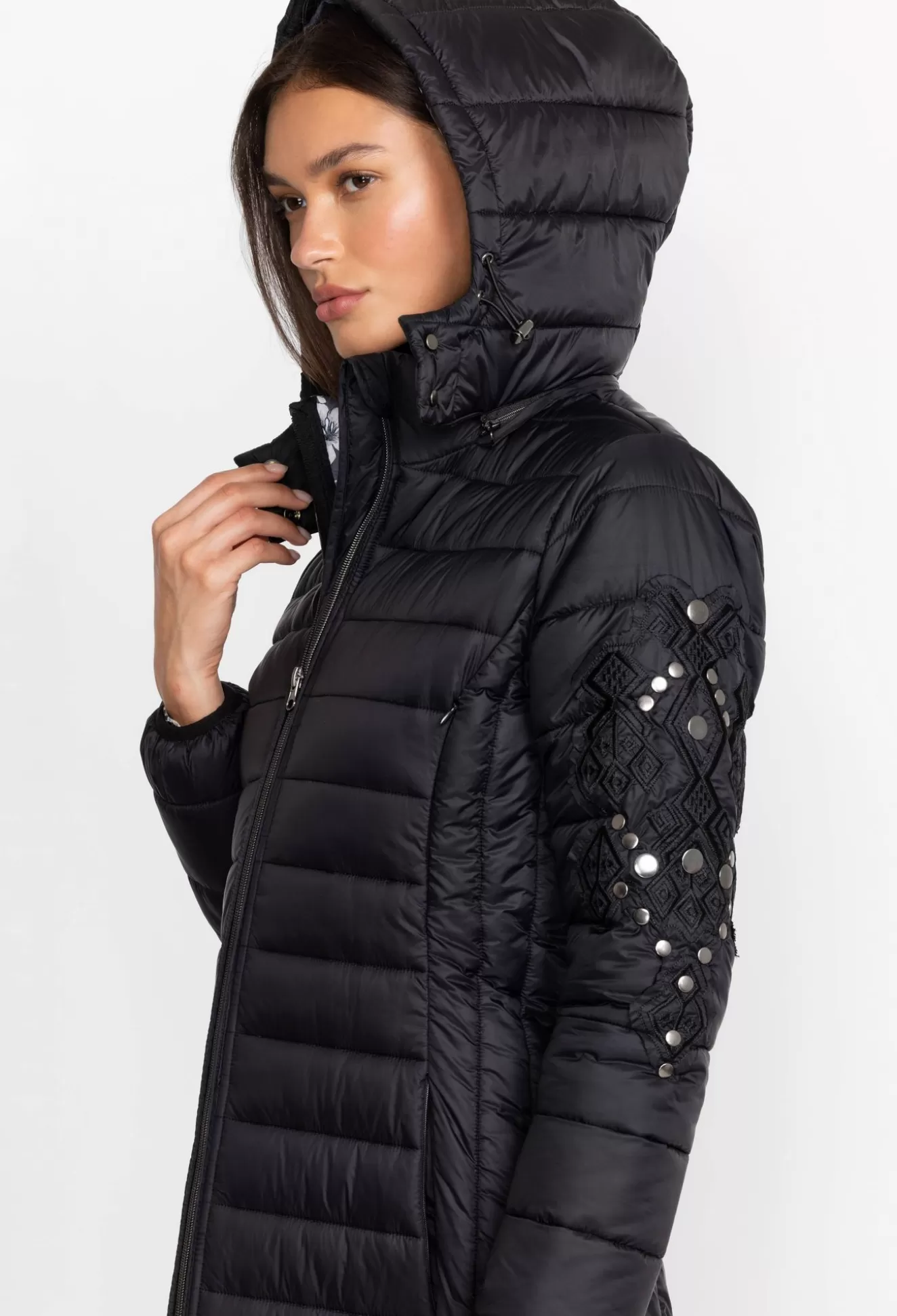 Outerwear>Johnny Was Sano Ski Puffer Coat Black