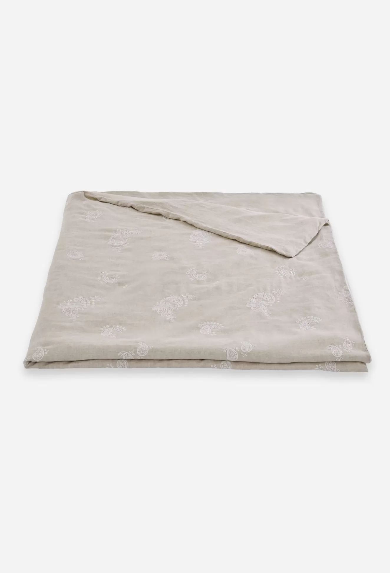 Bedding>Johnny Was Skyler Eyelet Linen Duvet King Sand