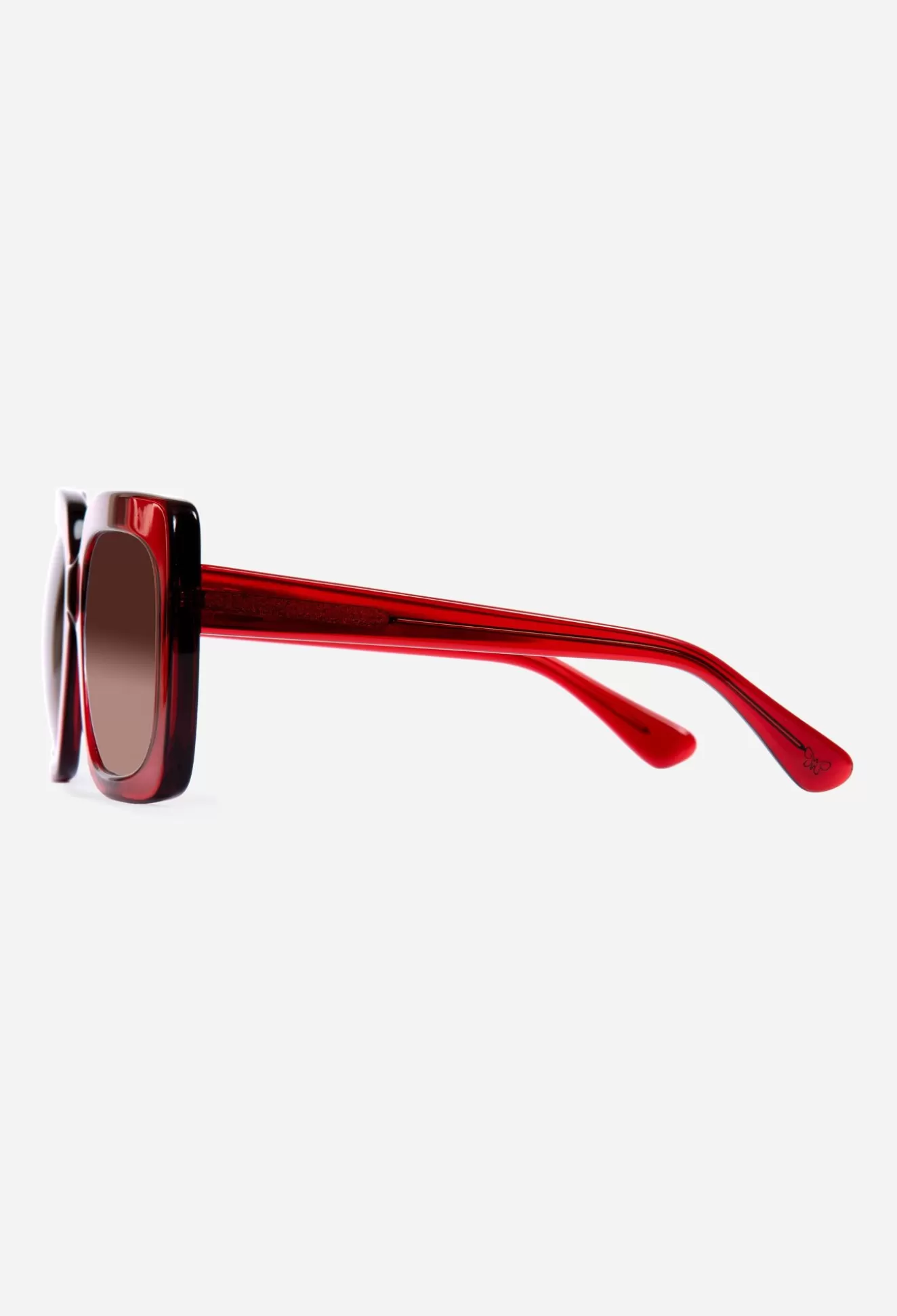 Eye Wear>Johnny Was Sutton Sunglasses Solid Red