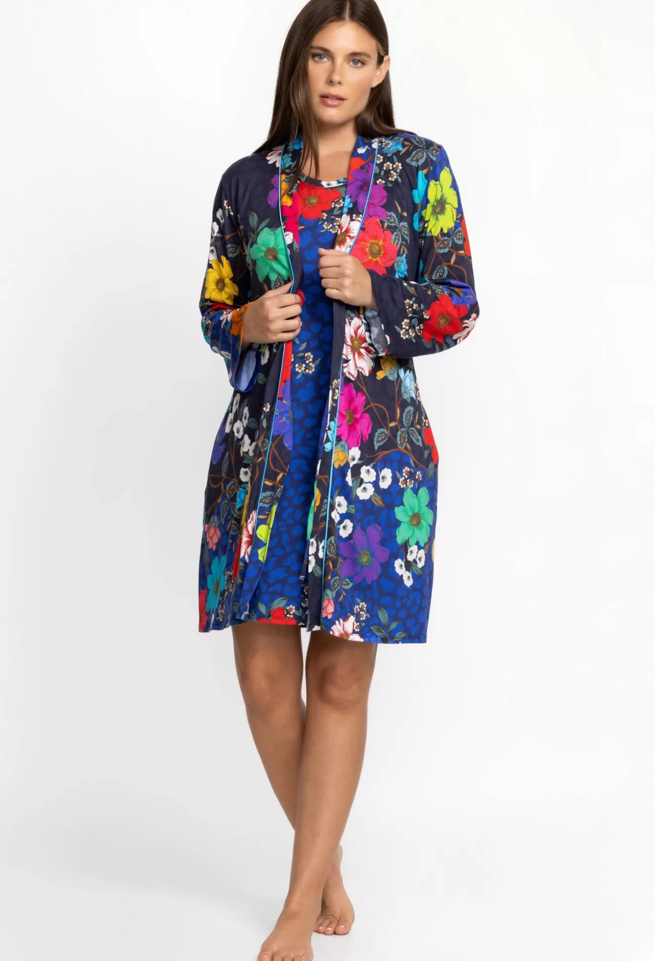 Sleepwear>Johnny Was The Jonesy Sleep Robe Tura Turquoise