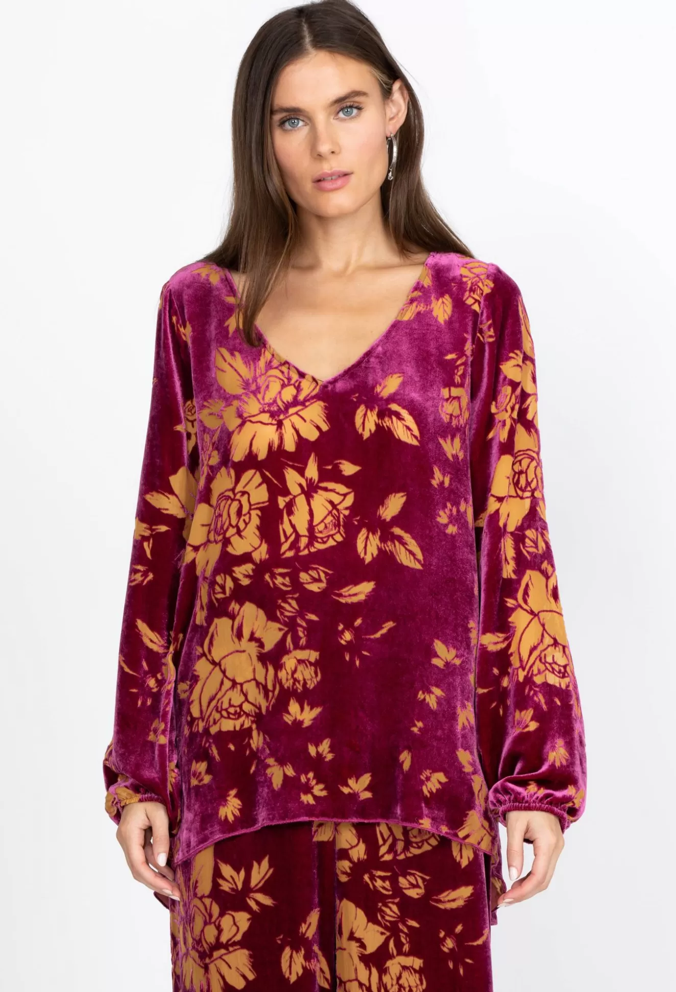 Tops>Johnny Was Vida Blouse Saint Lucia