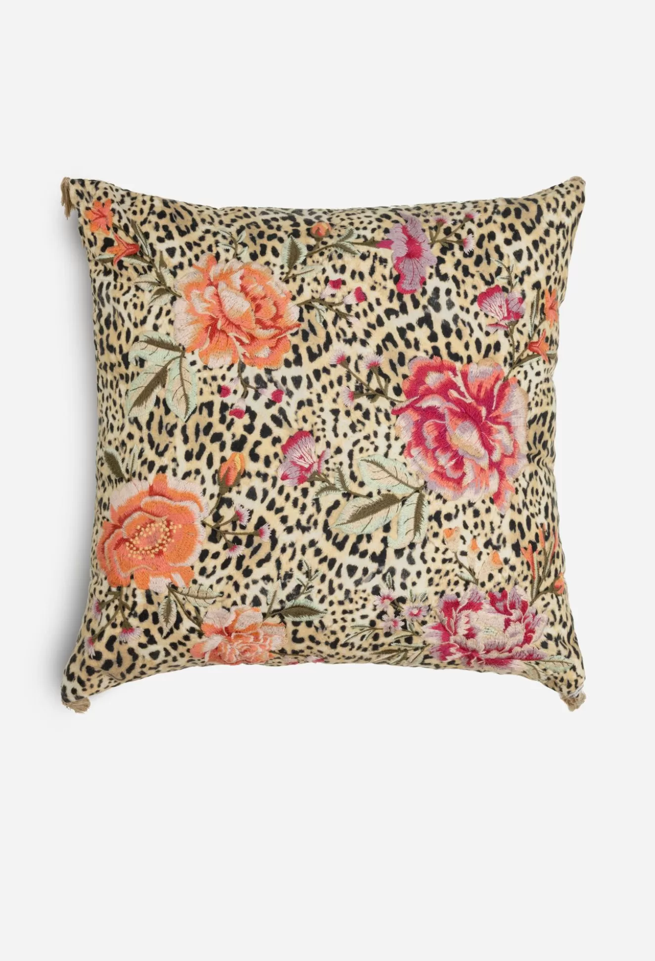 Home Accessories>Johnny Was Vienna Linen Embroidered Pillow Multi