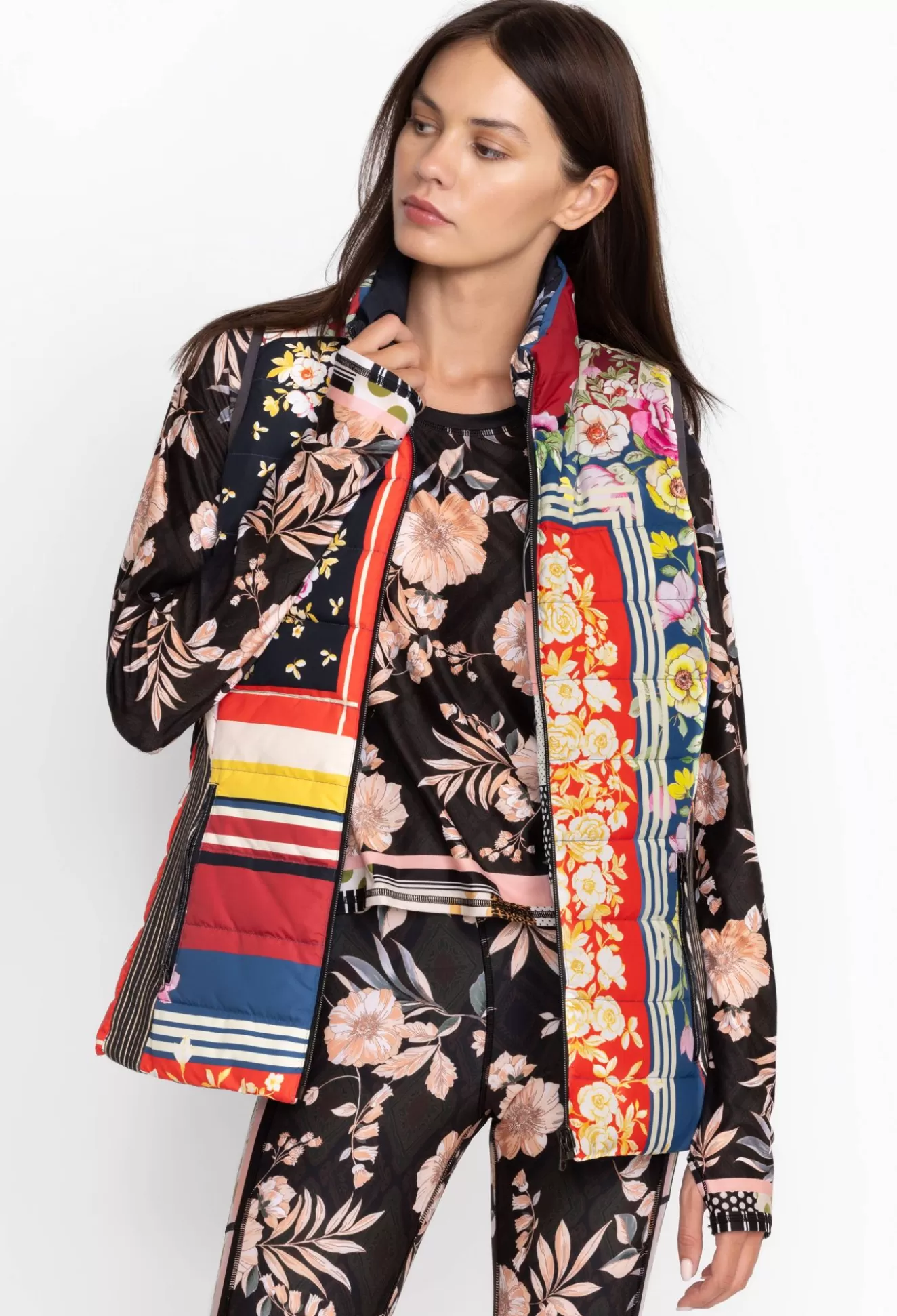 Outerwear>Johnny Was Wonderland Vest Reversible Nido